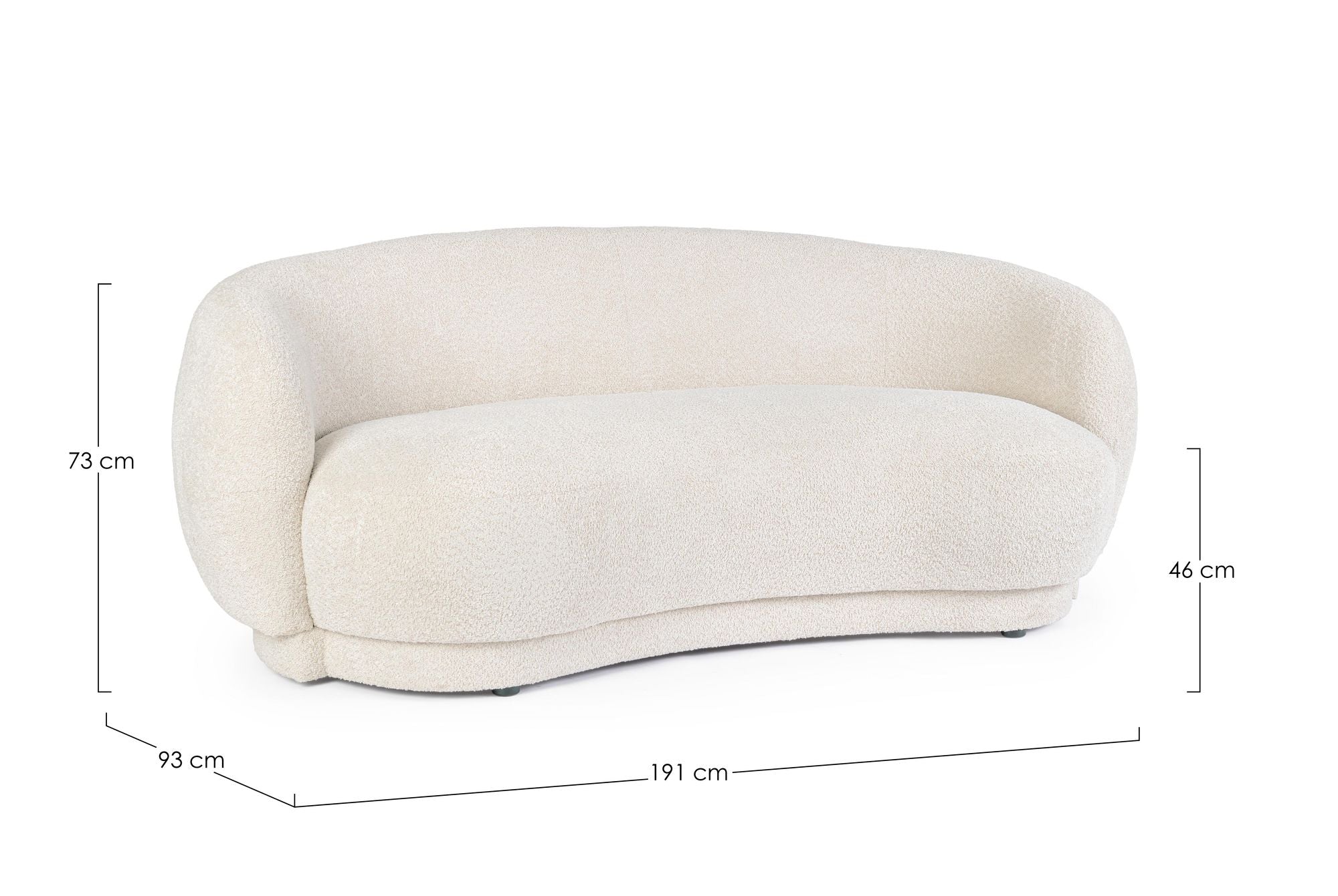 Sofa 2Pl Tecla Naturale