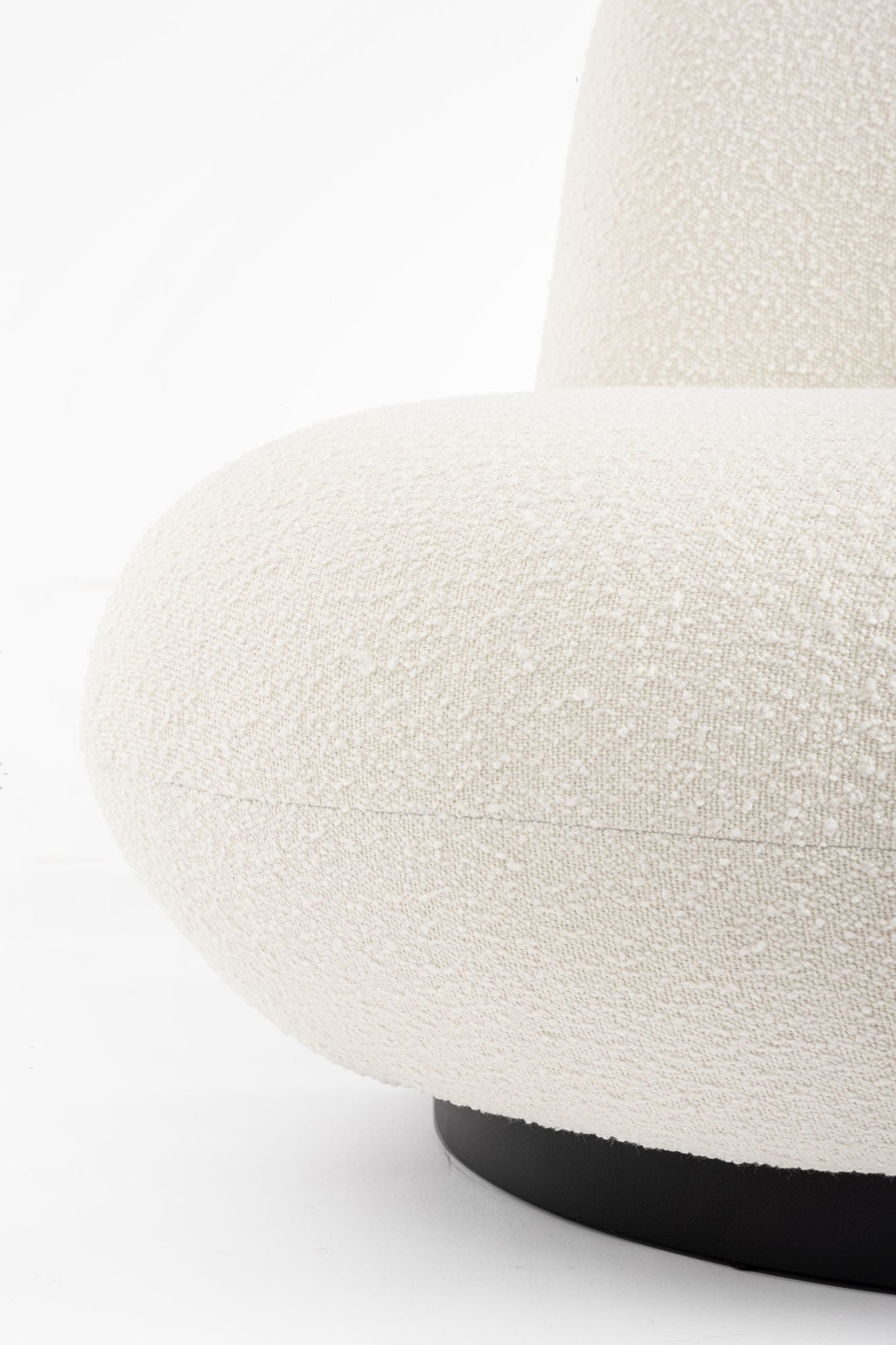 Sessel drehbar Margot Weiss Boucle