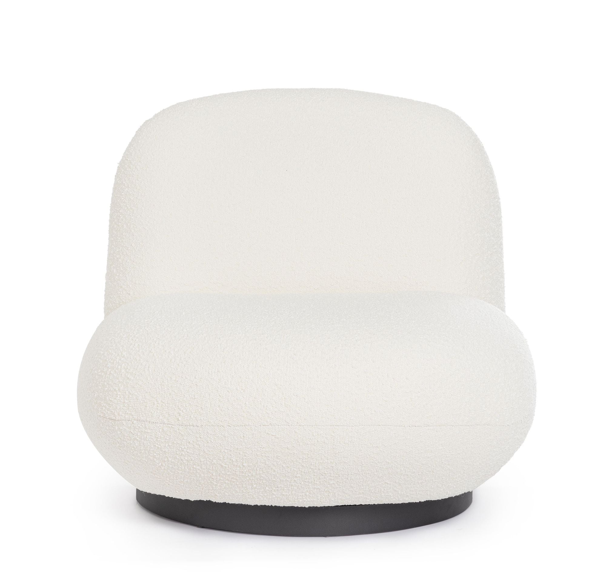 Sessel drehbar Margot Weiss Boucle