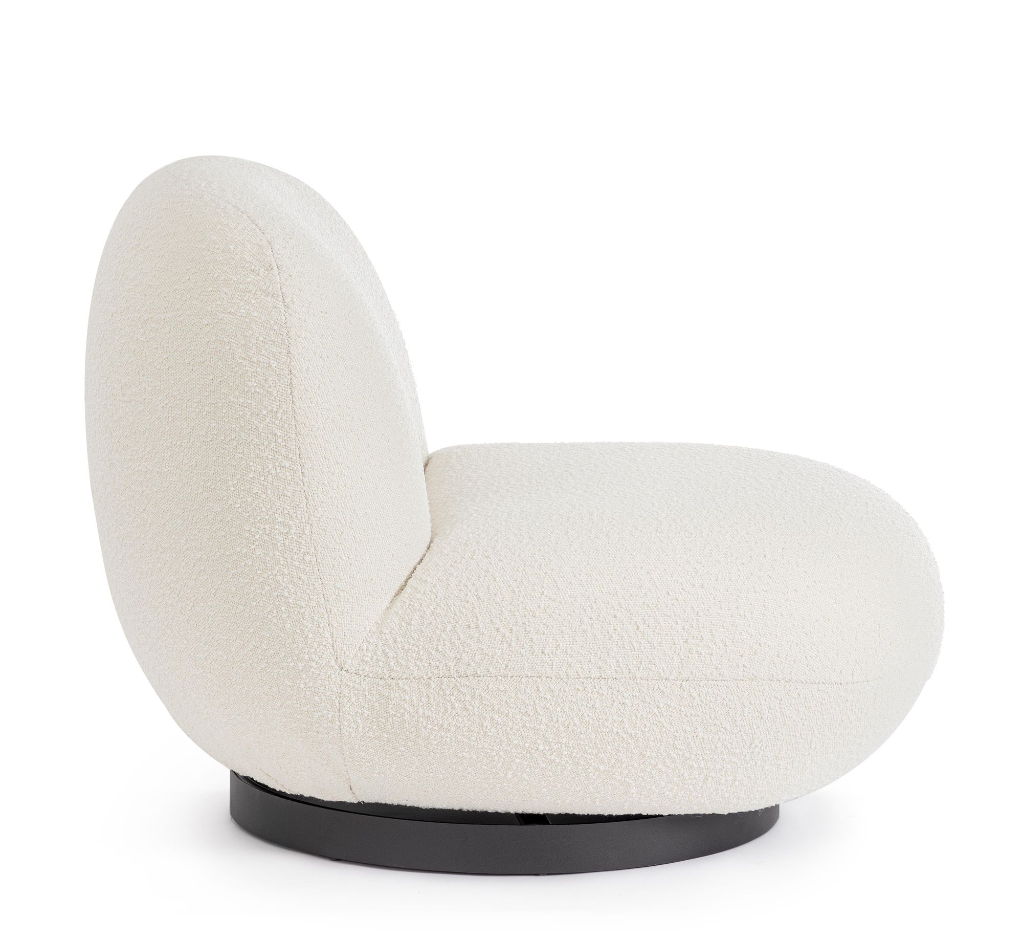 Sessel drehbar Margot Weiss Boucle