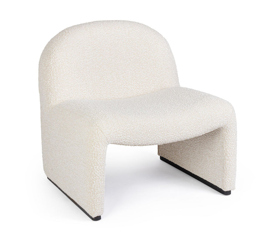 Indoor Sofa Sessel Bassilla Natur in natur | Bizzotto | zeitloses Design, hochwertig verarbeitet, ideal für Wohn- und Essbereich