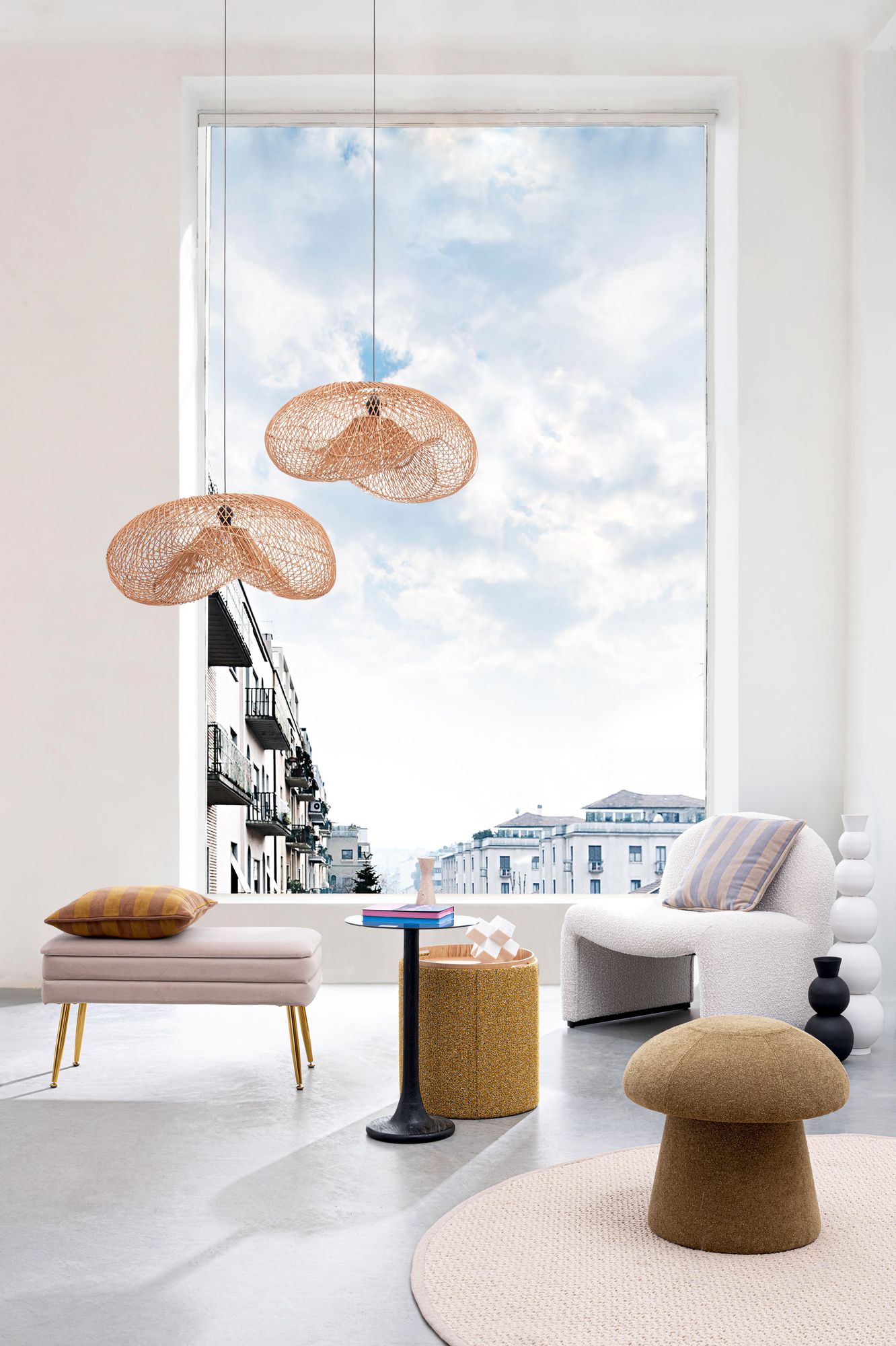 Indoor Sofa Sessel Bassilla Natur im Wohnambiente | zeitloses Design, hochwertig verarbeitet, ideal für Wohn- und Essbereich | Ansicht 10