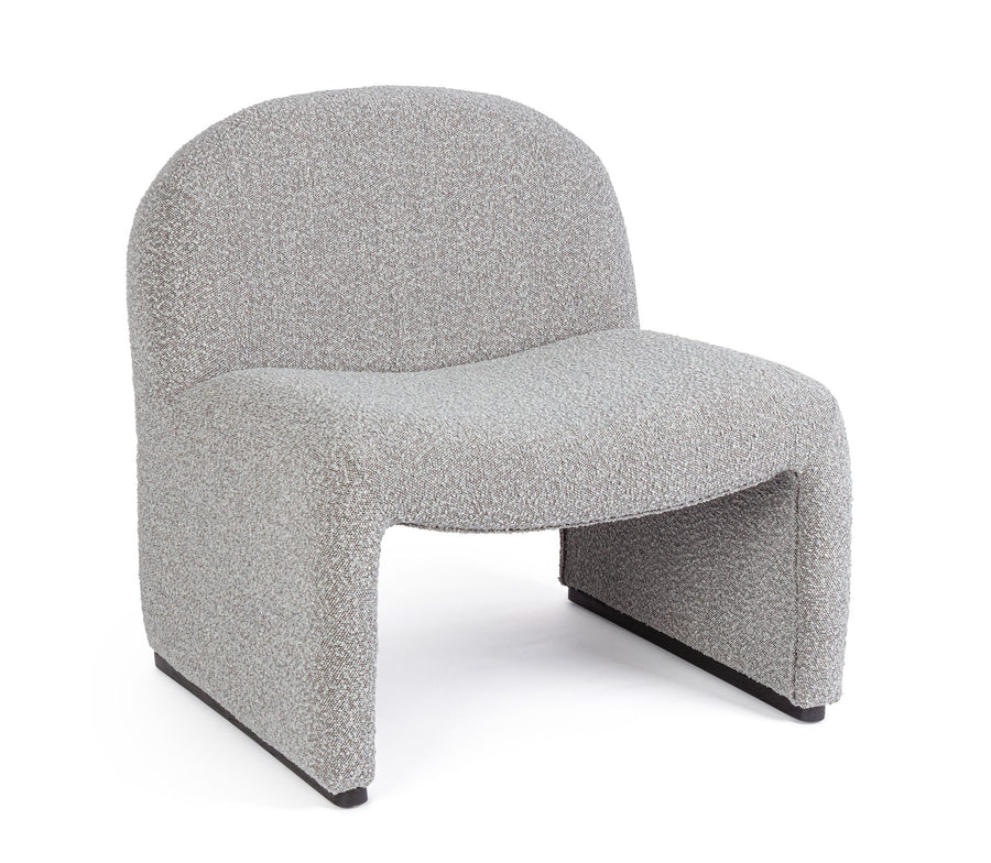 Indoor Sofa Sessel Bassilla Grau in grau | Bizzotto | zeitloses Design, hochwertig verarbeitet, ideal für Wohn- und Essbereich
