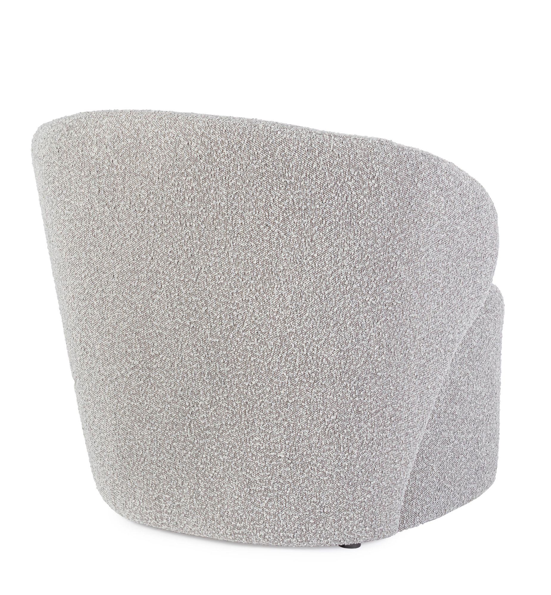 Indoor Sofa Sessel Babila Grau im Wohnambiente | zeitloses Design, hochwertig verarbeitet, ideal für Wohn- und Essbereich | Ansicht 04