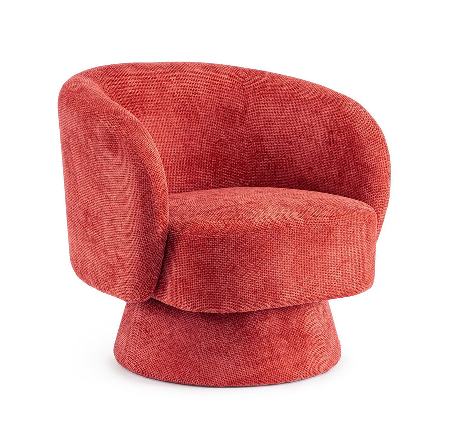 Indoor Sofa Sessel drehbar Julienne Cherry | Bizzotto | zeitloses Design, hochwertig verarbeitet, ideal für Wohn- und Essbereich