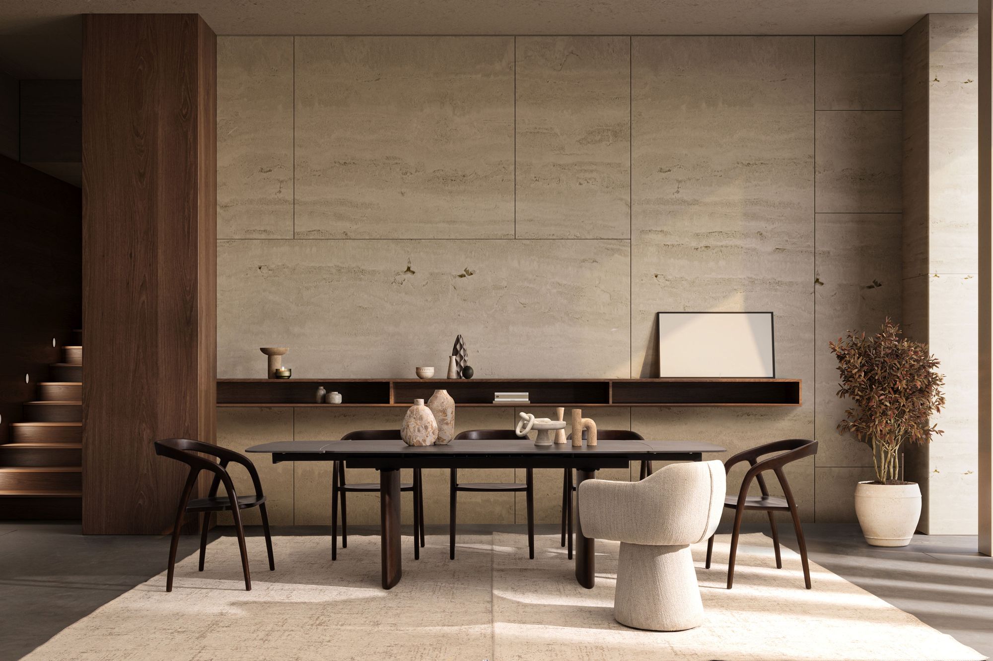 Indoor Sofa Stuhl Lottie drehbar Eis im Wohnambiente | zeitloses Design, hochwertig verarbeitet, ideal für Wohn- und Essbereich | Ansicht 11