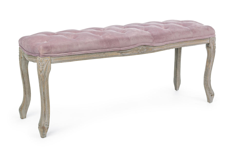 Indoor Sofa Bank Mathilde Rose | Bizzotto | zeitloses Design, hochwertig verarbeitet, ideal für Wohn- und Essbereich
