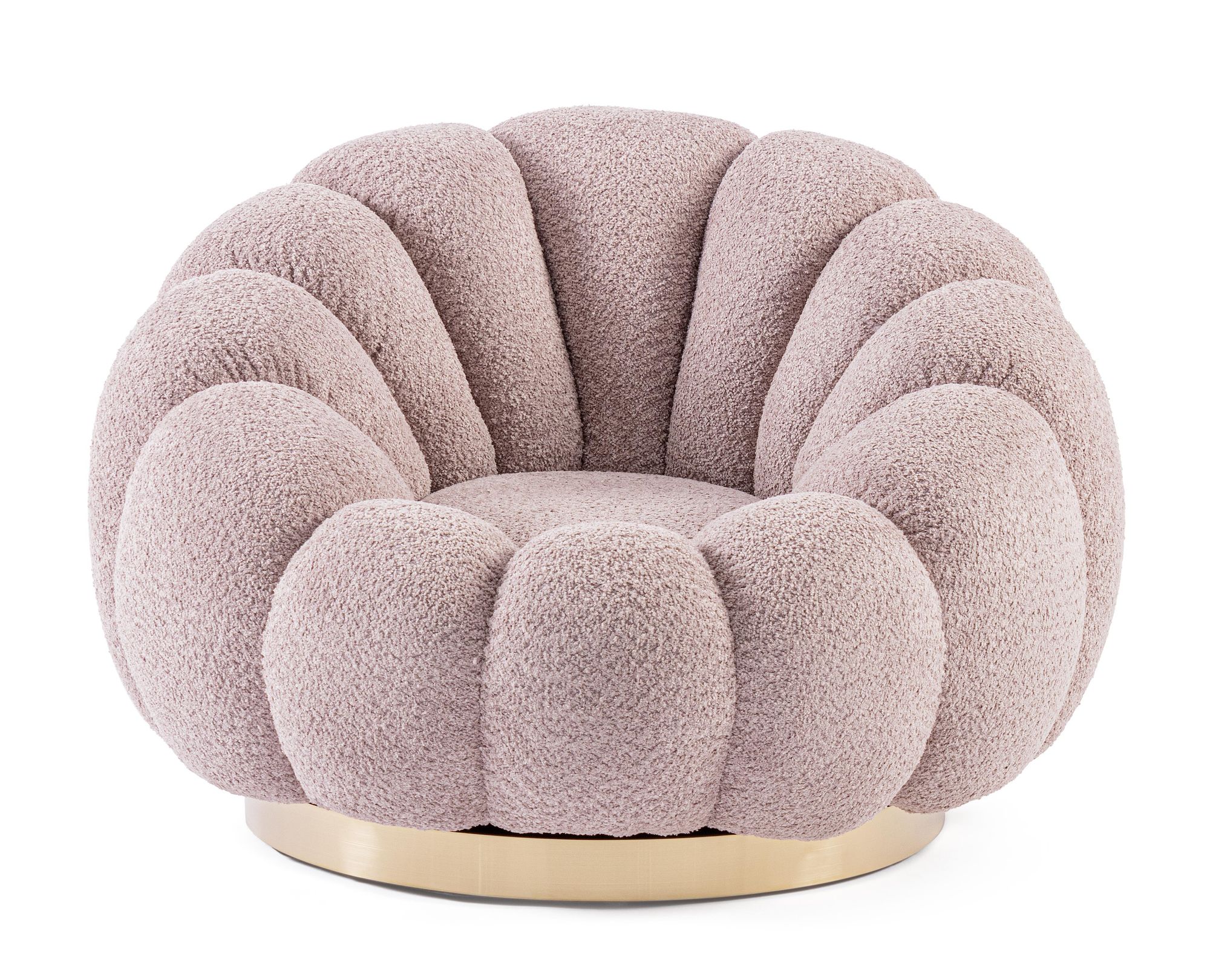 Indoor Sofa Sessel drehbar Florel Altrosa im Wohnambiente | zeitloses Design, hochwertig verarbeitet, ideal für Wohn- und Essbereich