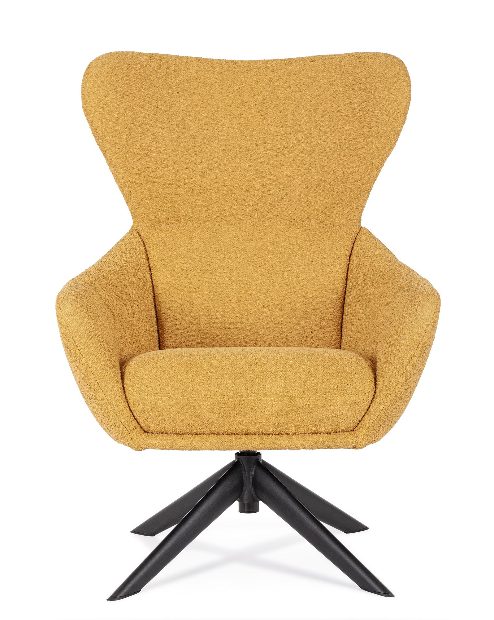 Indoor Sofa Sessel drehbar Hailey Senf im Wohnambiente | zeitloses Design, hochwertig verarbeitet, ideal für Wohn- und Essbereich | Ansicht 04