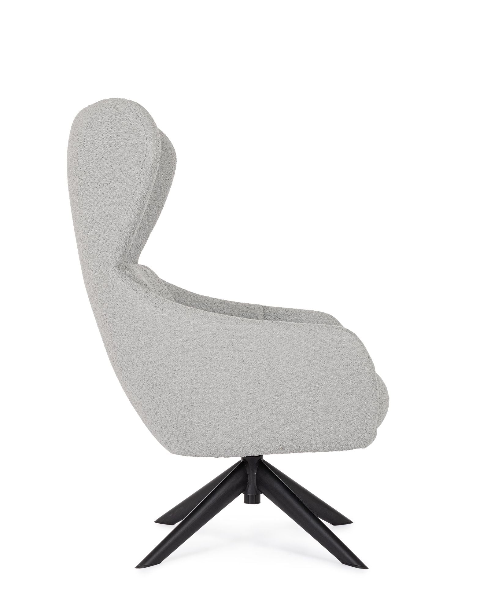 Detailaufnahme Oberfläche | Indoor Sofa Sessel drehbar Hailey Grau | zeitloses Design, hochwertig verarbeitet, ideal für Wohn- und Essbereich