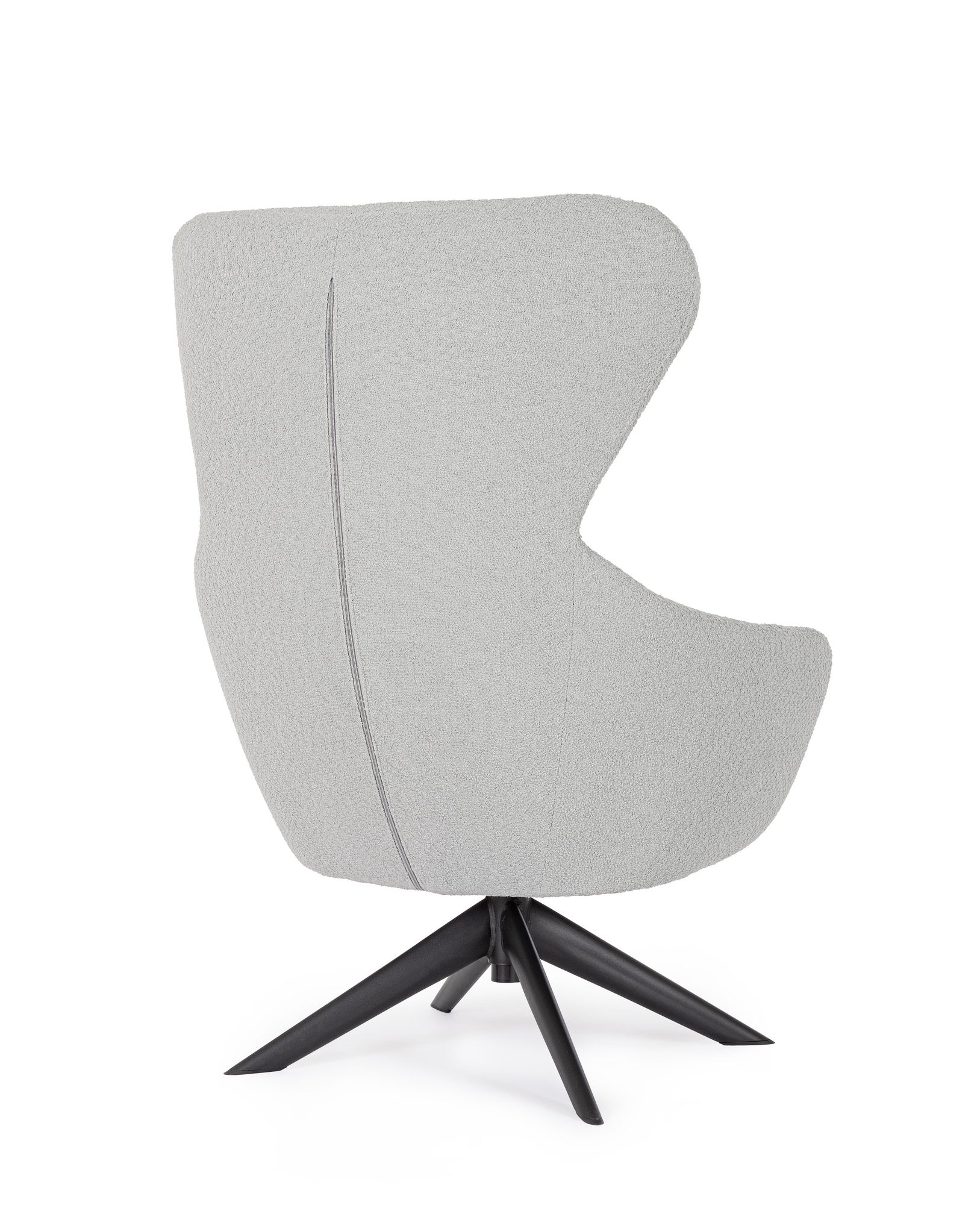 Indoor Sofa Sessel drehbar Hailey Grau im Wohnambiente | zeitloses Design, hochwertig verarbeitet, ideal für Wohn- und Essbereich | Ansicht 06