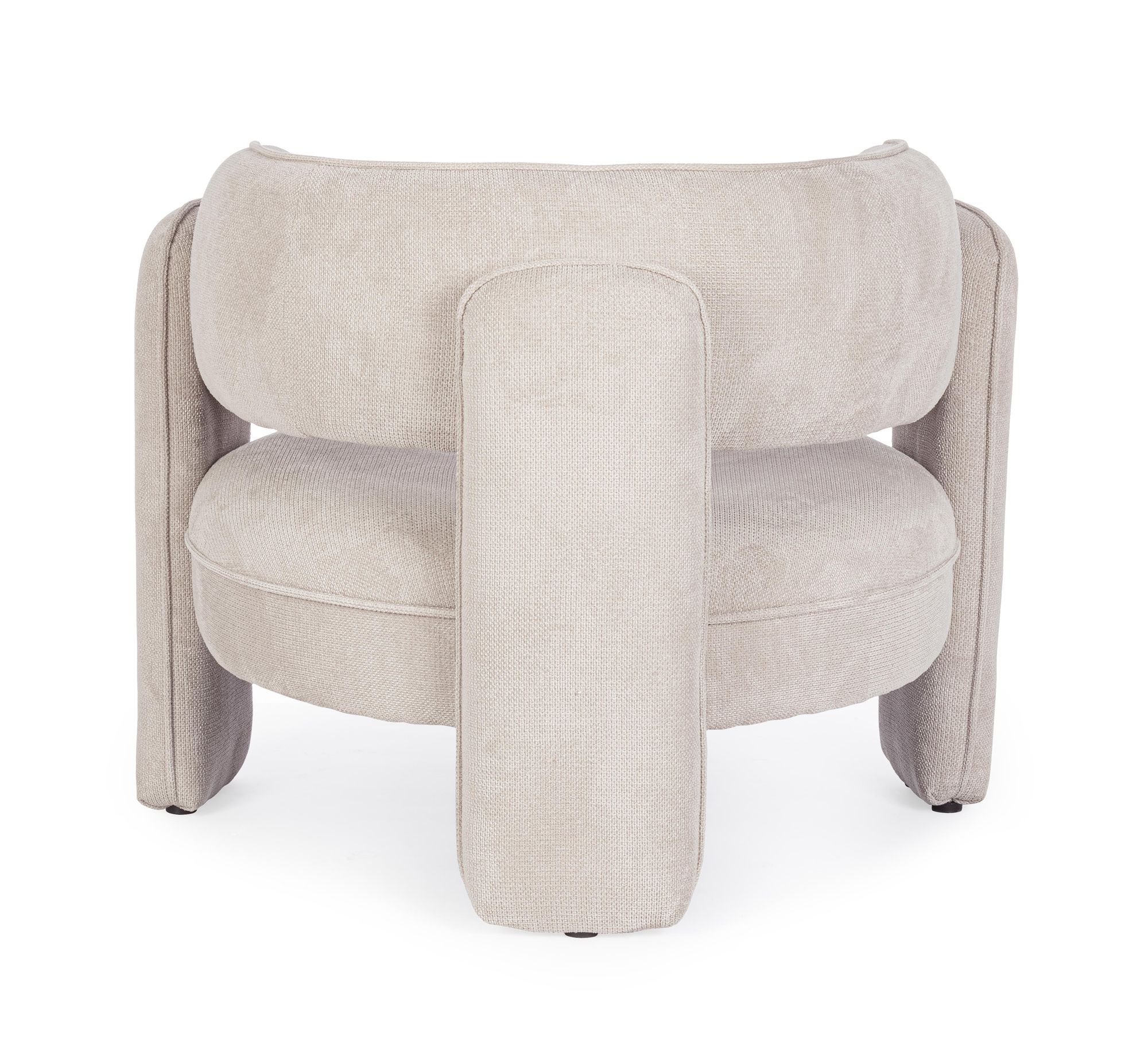 Indoor Sofa Sessel Aisha Beige im Wohnambiente | zeitloses Design, hochwertig verarbeitet, ideal für Wohn- und Essbereich | Ansicht 04