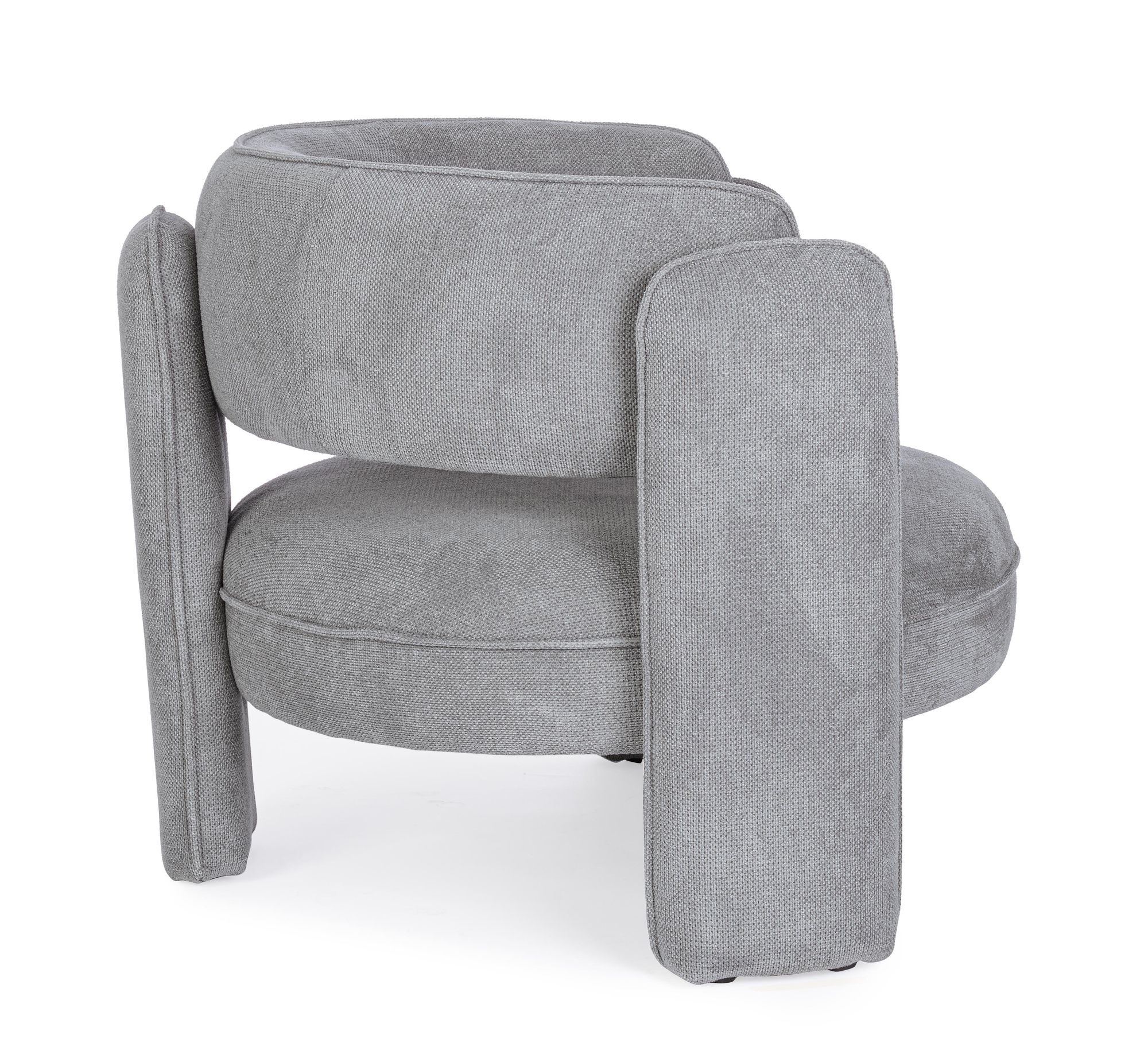 Indoor Sofa Sessel Aisha Dunkelgrau im Wohnambiente | zeitloses Design, hochwertig verarbeitet, ideal für Wohn- und Essbereich | Ansicht 04