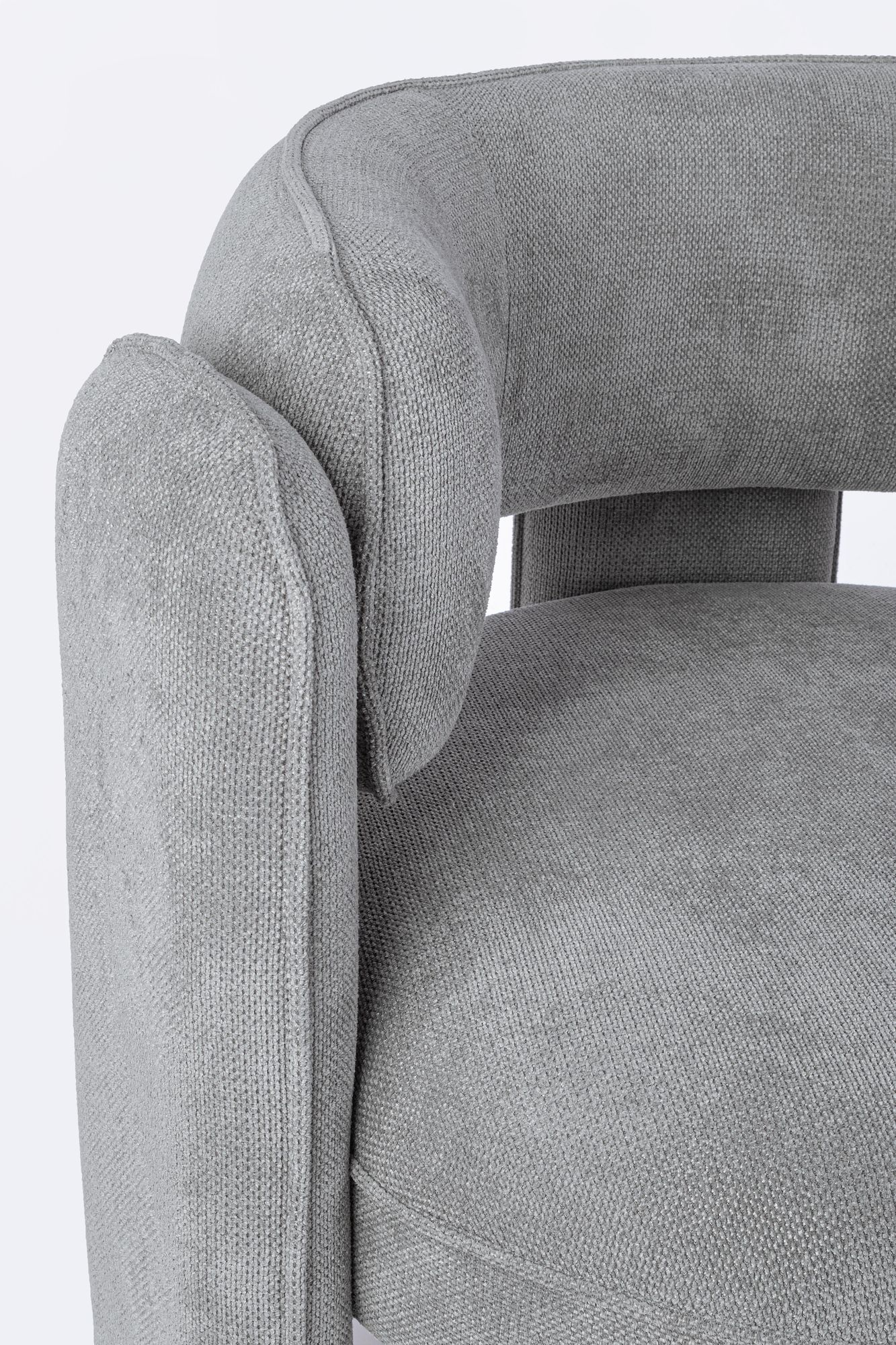 Indoor Sofa Sessel Aisha Dunkelgrau im Wohnambiente | zeitloses Design, hochwertig verarbeitet, ideal für Wohn- und Essbereich | Ansicht 07