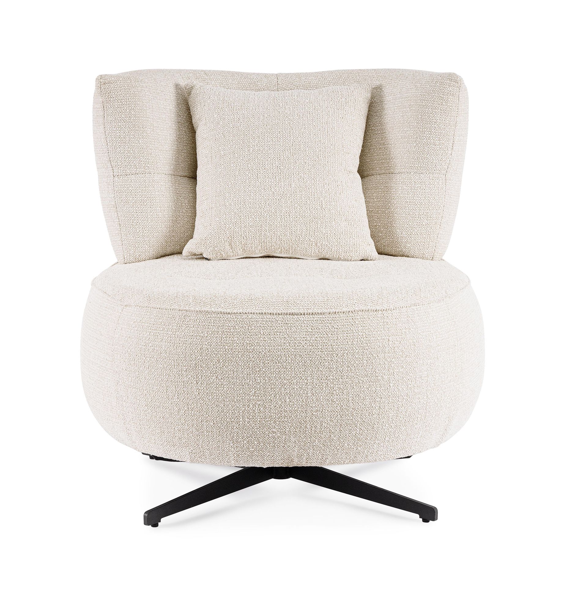 Indoor Sofa Sessel Gonnie Ecru' Gepunktet im Wohnambiente | zeitloses Design, hochwertig verarbeitet, ideal für Wohn- und Essbereich