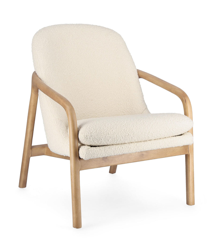 Indoor Sofa Sessel Elaide Pur | Bizzotto | zeitloses Design, hochwertig verarbeitet, ideal für Wohn- und Essbereich