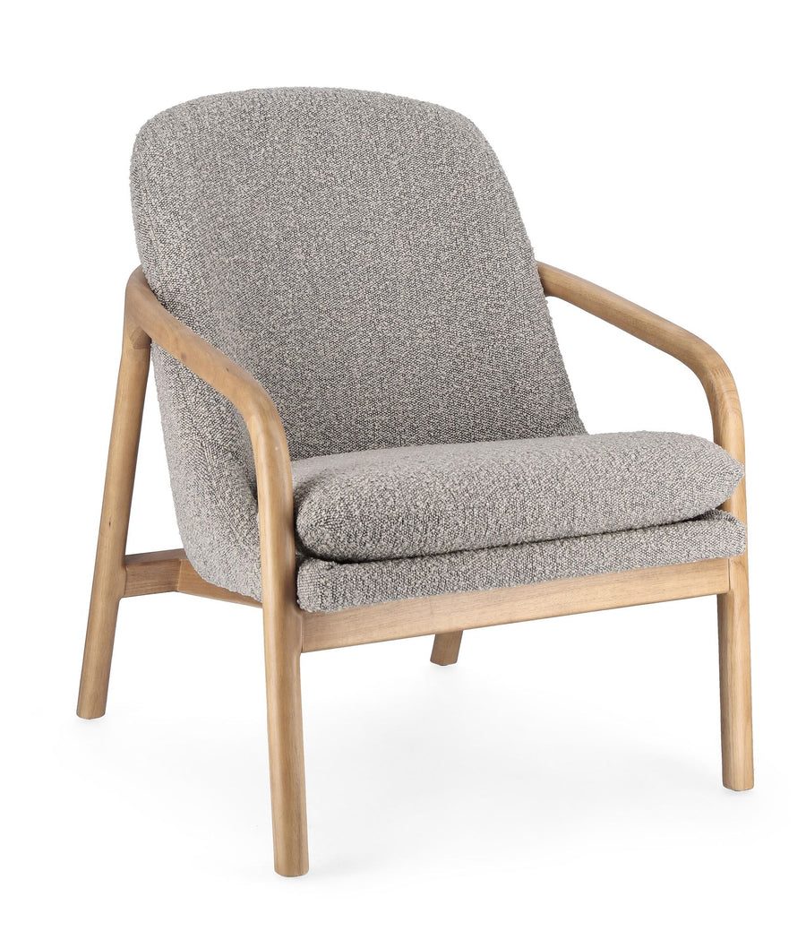 Indoor Sofa Sessel Elaide Stein | Bizzotto | zeitloses Design, hochwertig verarbeitet, ideal für Wohn- und Essbereich