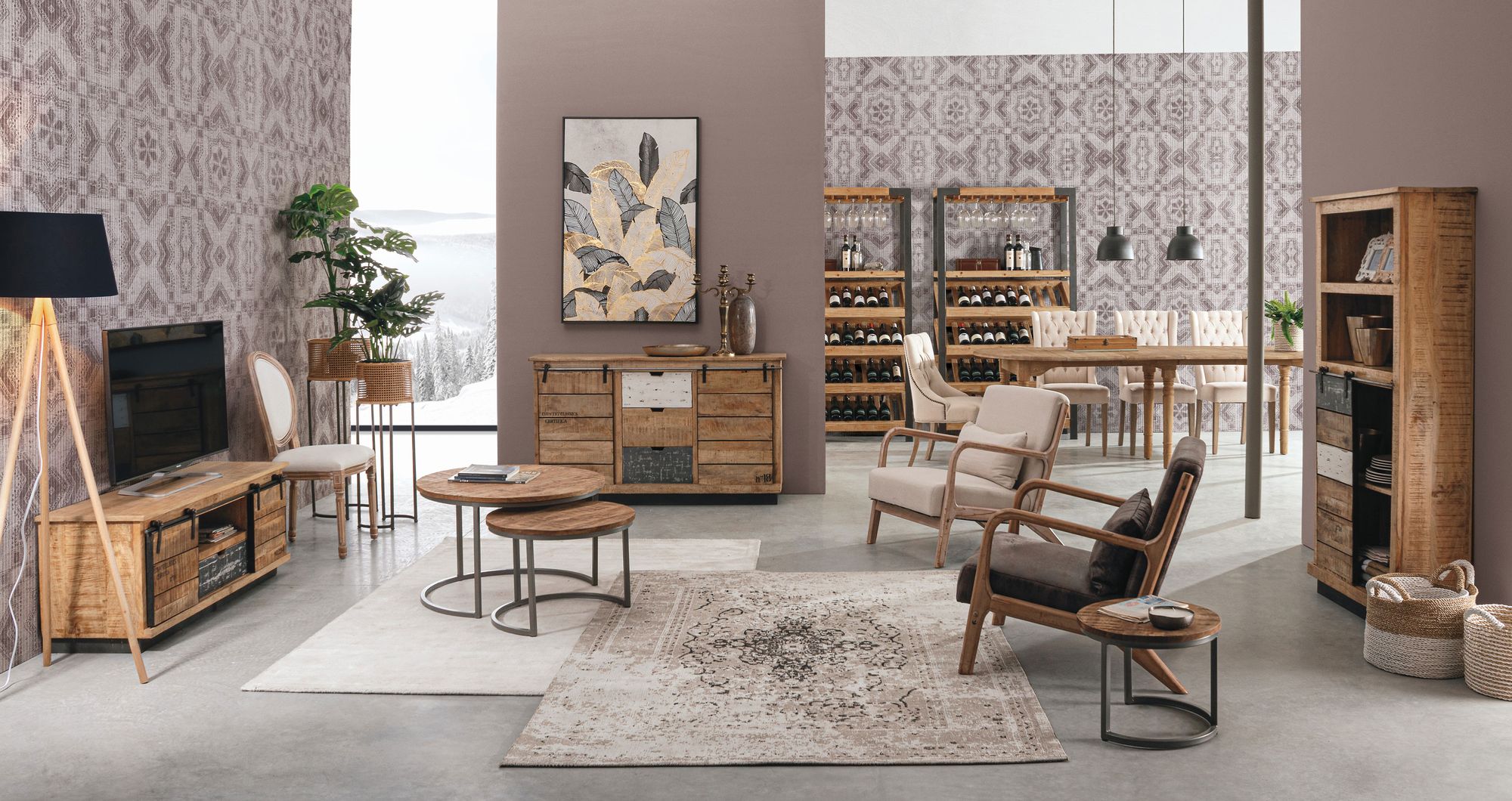 Indoor Sofa Sessel M-Kissen Ancilla Dunkel im Wohnambiente | zeitloses Design, hochwertig verarbeitet, ideal für Wohn- und Essbereich | Ansicht 08