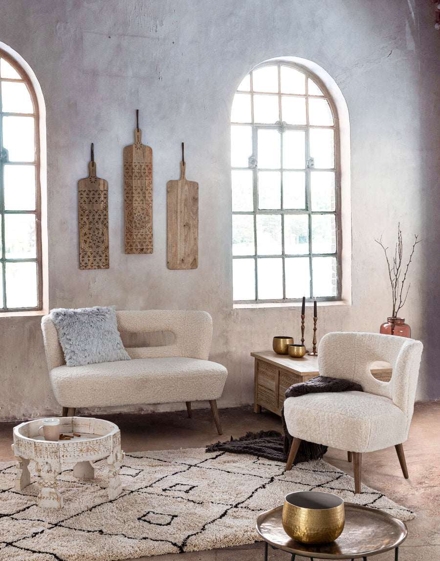 Indoor Sofa Sofa 2Sitzer Cortina | Bizzotto | zeitloses Design, hochwertig verarbeitet, ideal für Wohn- und Essbereich