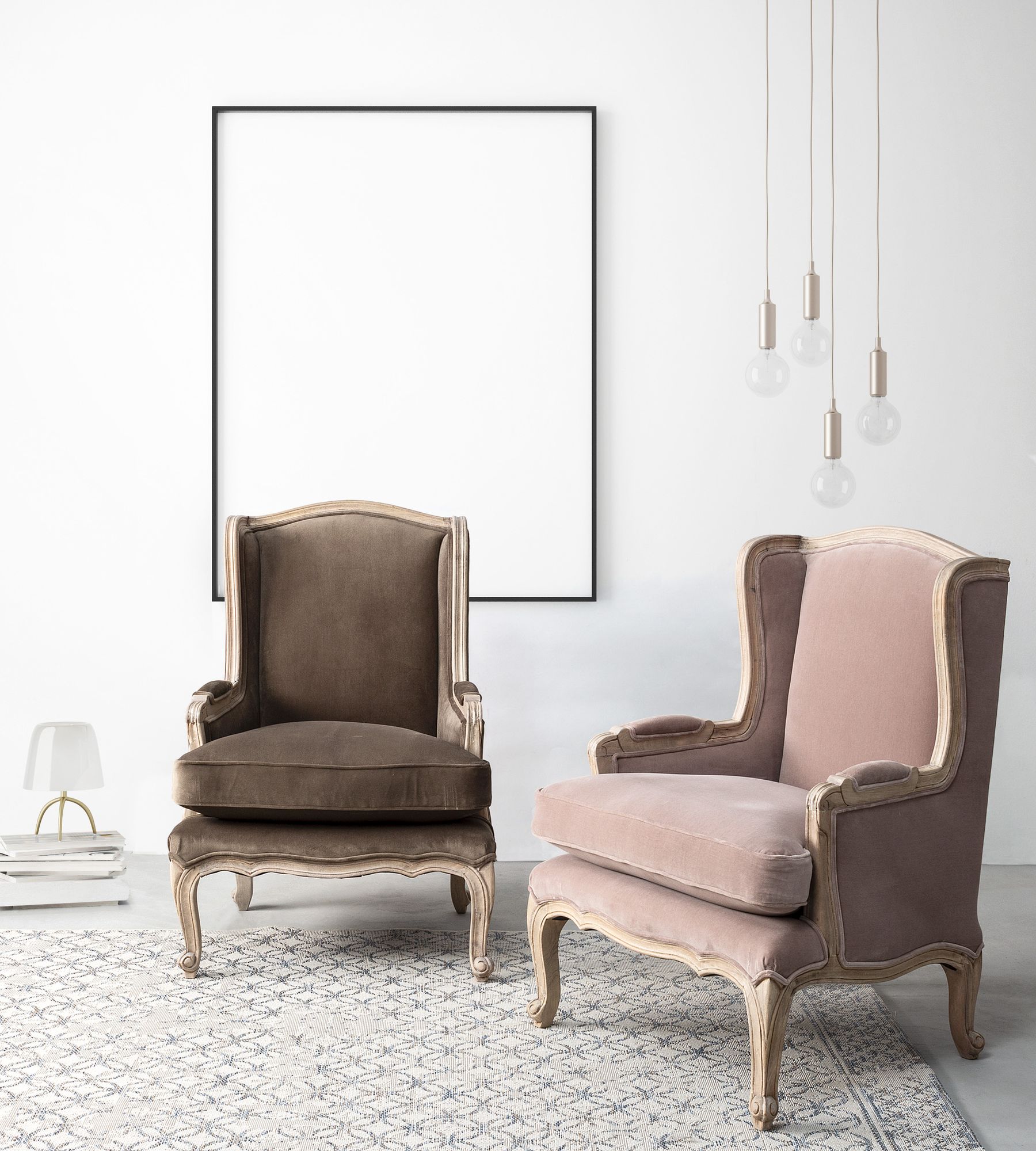 Indoor Sofa Sessel Lorelie Rose | Bizzotto | zeitloses Design, hochwertig verarbeitet, ideal für Wohn- und Essbereich