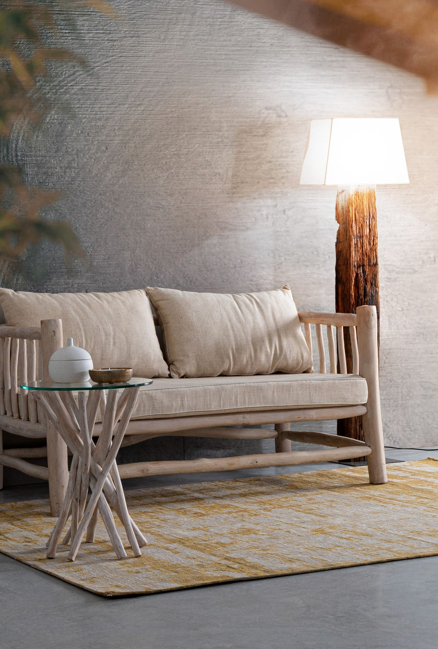 Indoor Sofa Sofa M-Kissen Sahel | Bizzotto | zeitloses Design, hochwertig verarbeitet, ideal für Wohn- und Essbereich