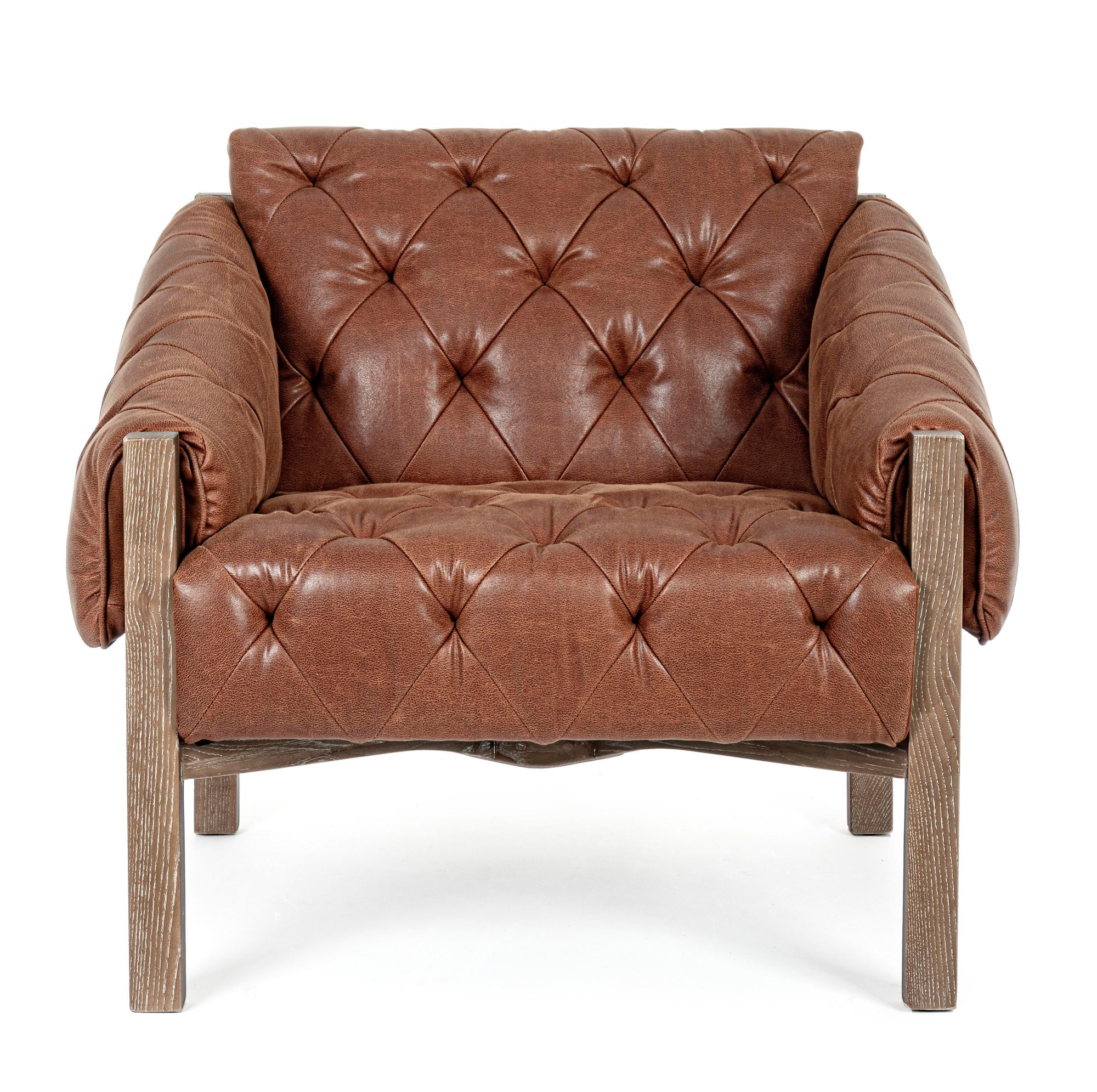 Indoor Sofa Sessel Harrison Vintage Braun im Wohnambiente | zeitloses Design, hochwertig verarbeitet, ideal für Wohn- und Essbereich