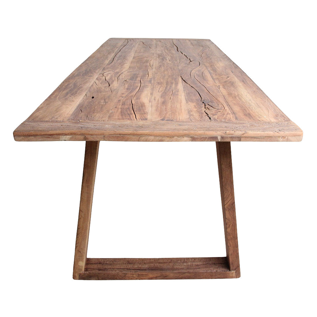 Detailaufnahme recyceltes Holz Grainwood Tischplatte | STUFF Shop