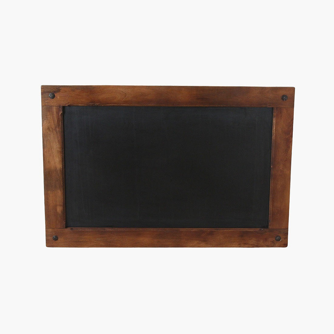 Kreidetafel 120 cm mit handgefertigtem Mangoholzrahmen und Schmiedenägeln