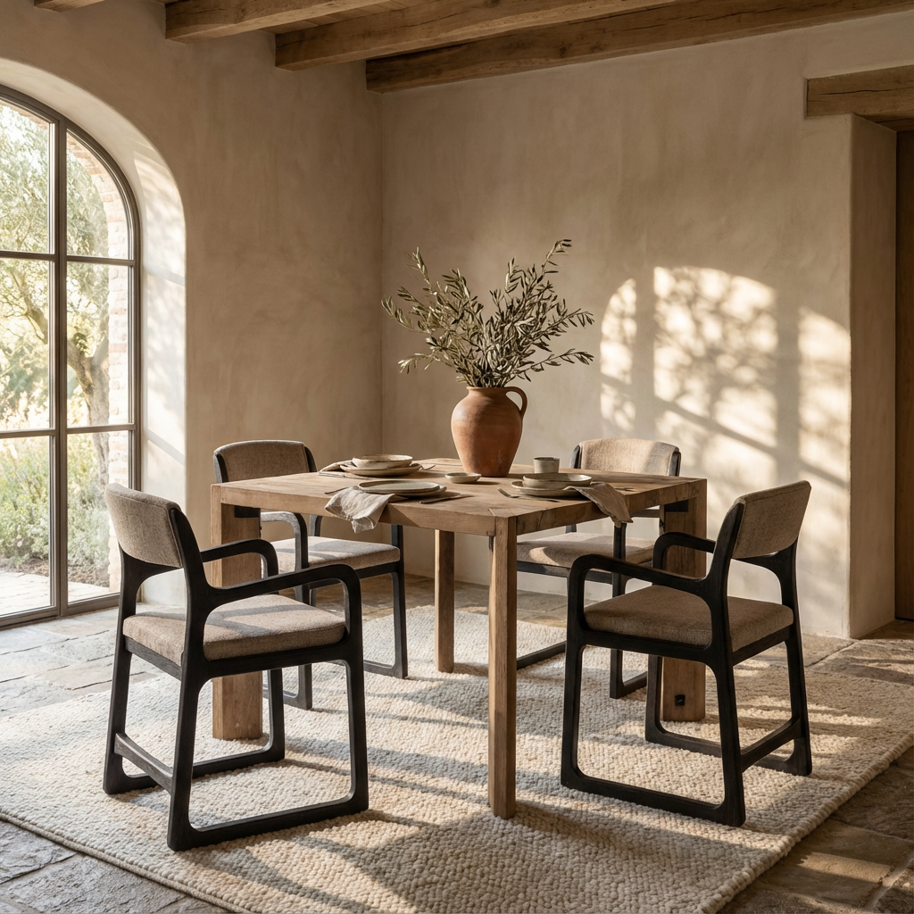 Quadratischer Esstisch Archie Square aus recyceltem Holz von Gommaire | Gommaire bei STUFF Shop kaufen