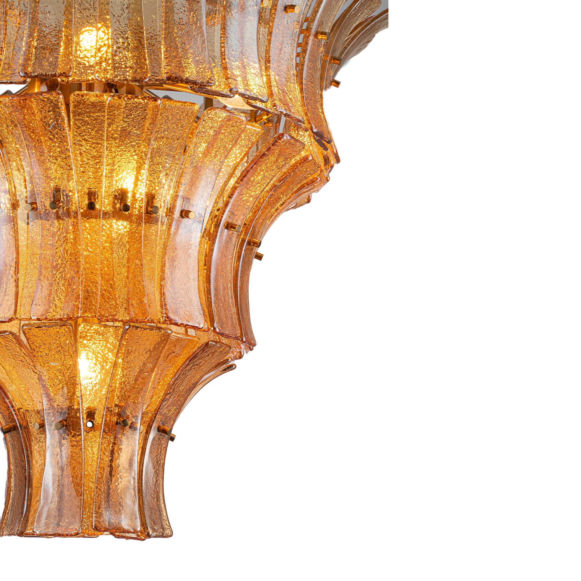 Warme Lichtwirkung der Dalai Pendelleuchte aus Glas | PTMD bei STUFF Shop kaufen