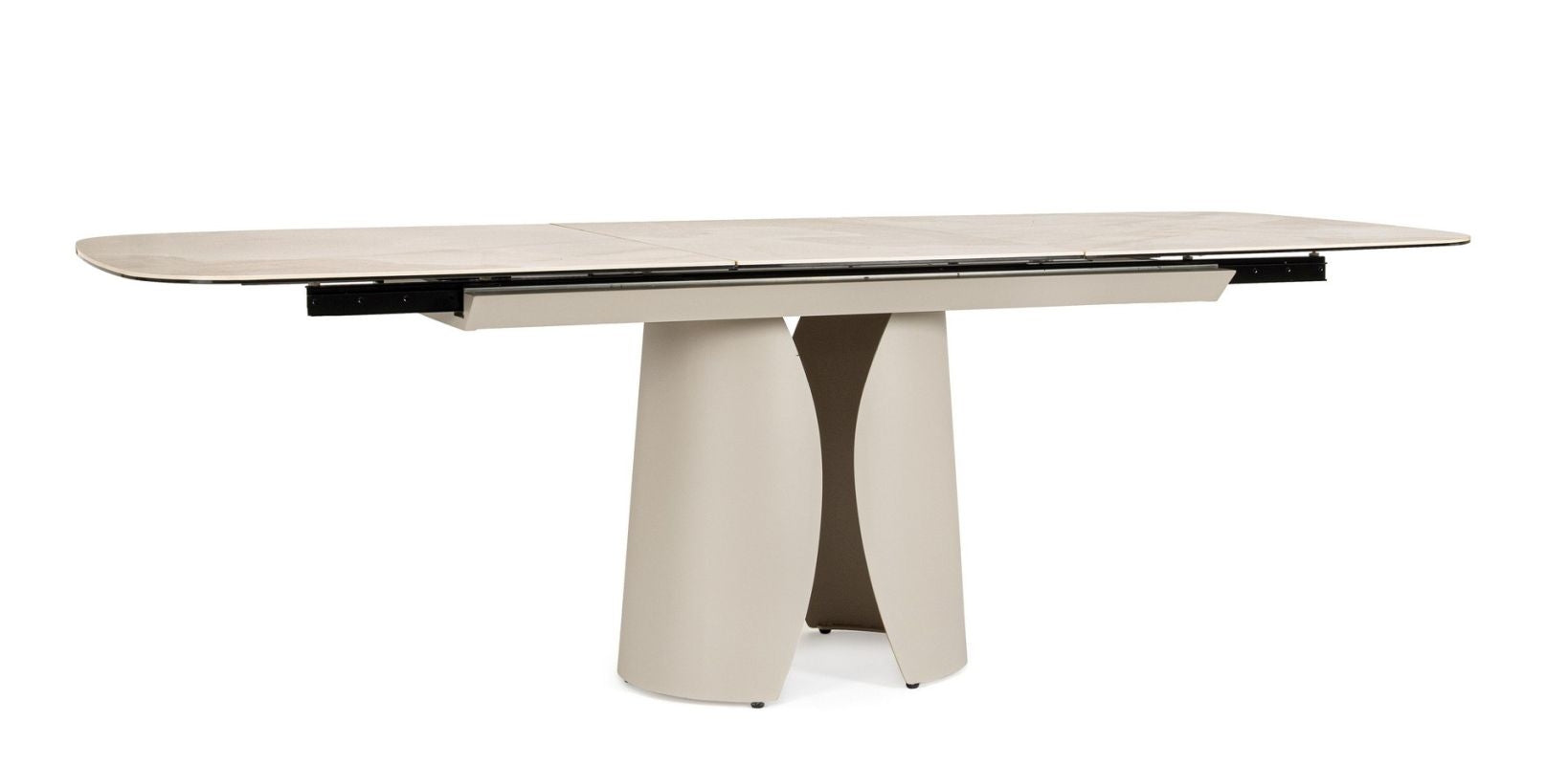 Ausziehtisch Ardis 180/240x95 Hell Beige von Bizzotto: hochwertig verarbeitet, stilsicher kombinierbar und ideal für Essbereich oder Wohnraum | bei STUFF Shop kaufen