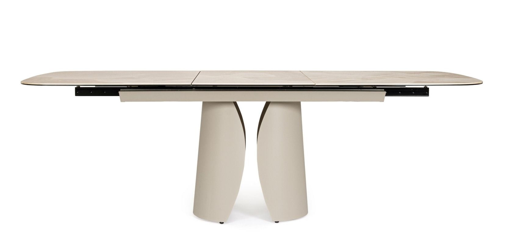 Ausziehtisch Ardis 180/240x95 Hell Beige von Bizzotto: hochwertig verarbeitet, stilsicher kombinierbar und ideal für Essbereich oder Wohnraum | bei STUFF Shop kaufen