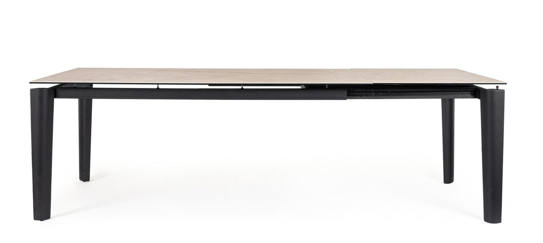 Ausziehtisch Asiri 180/250x100 Schwarz von Bizzotto: hochwertig verarbeitet, stilsicher kombinierbar und ideal für Essbereich oder Wohnraum | bei STUFF Shop kaufen