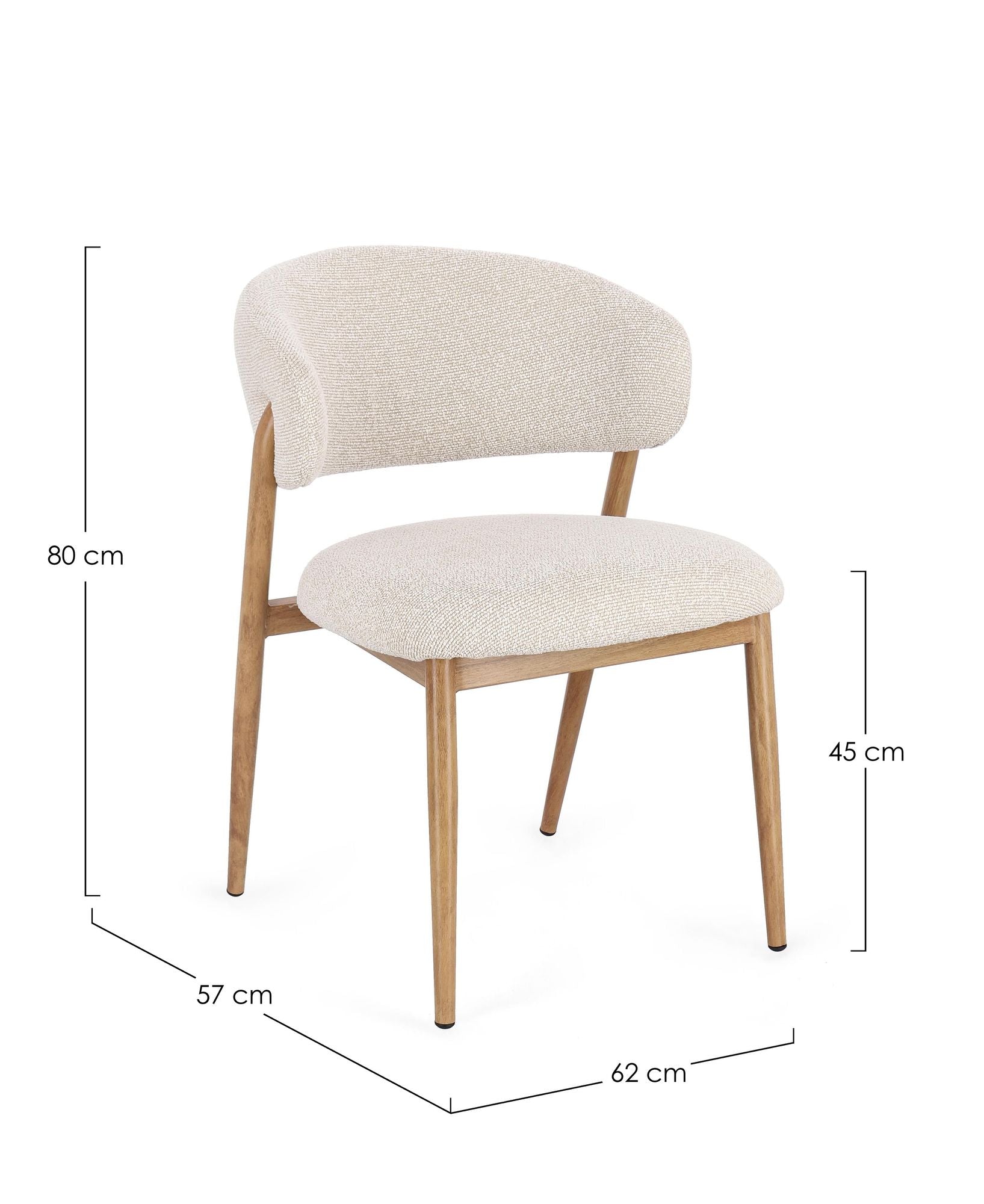 Stuhl Cassandra Naturfarbe/leinen