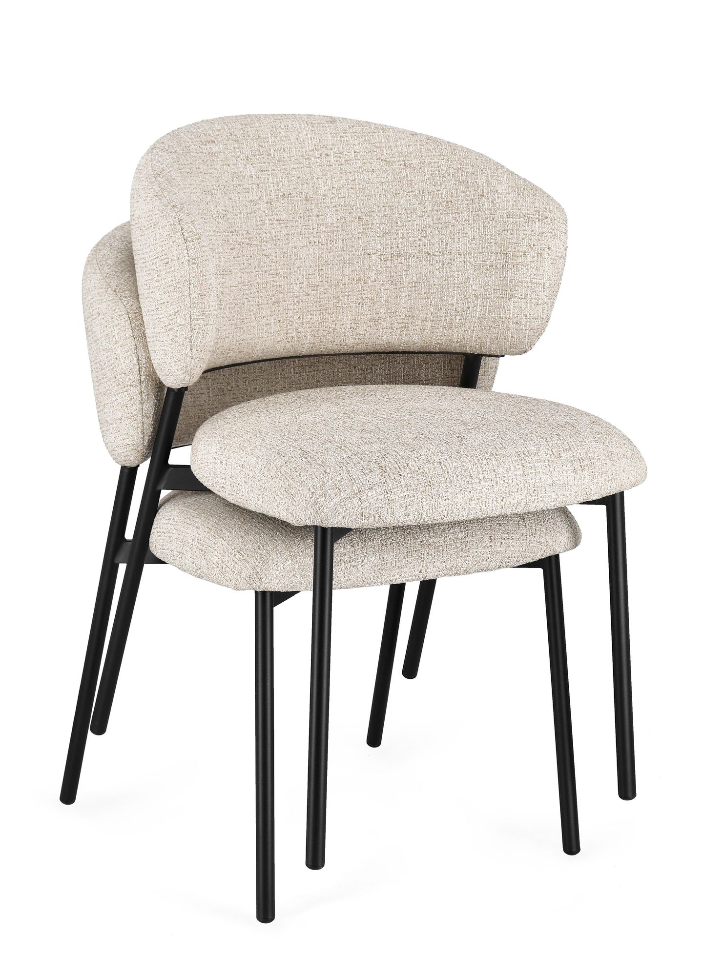 Stuhl Prisca Schwarz/sand