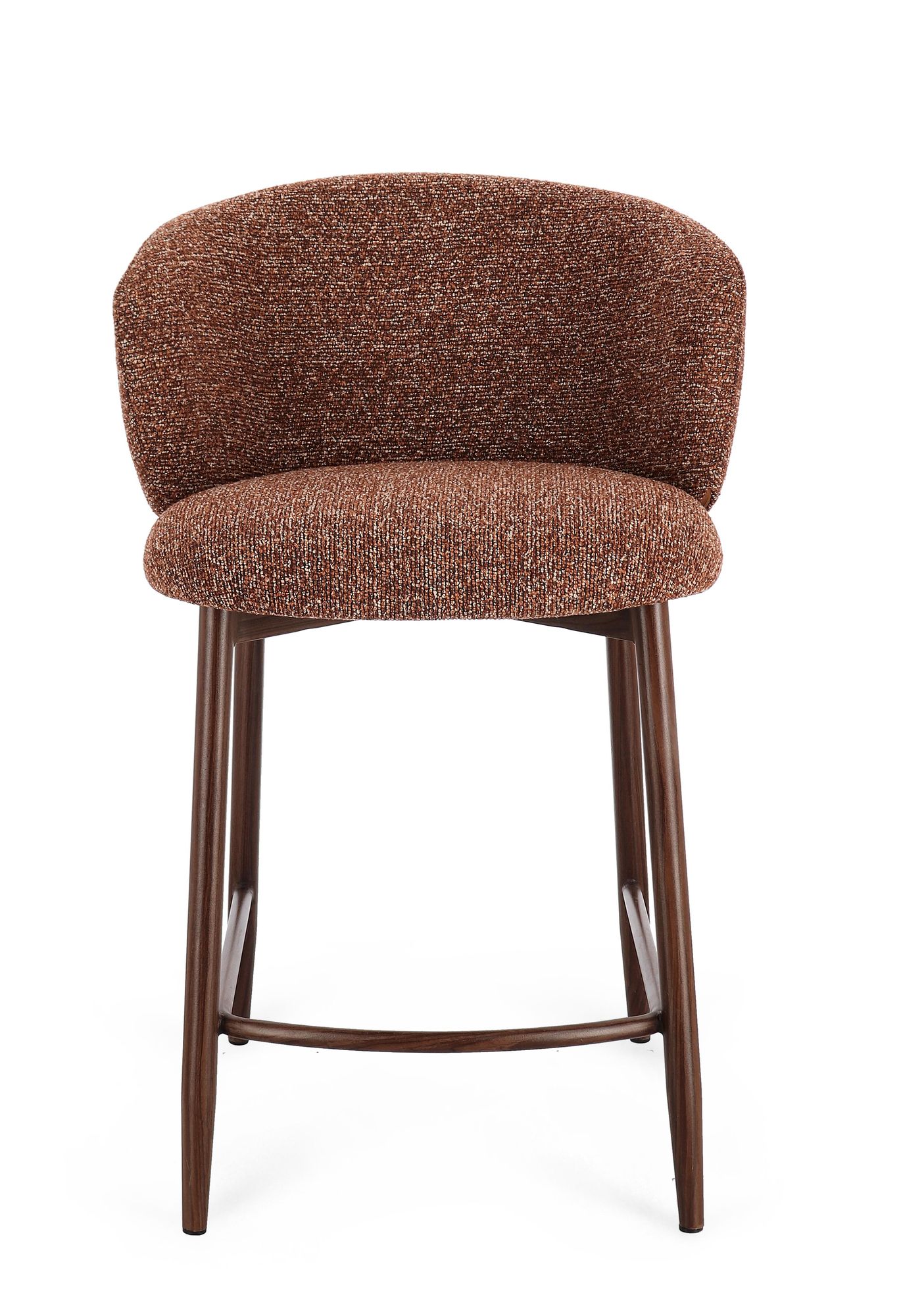 Küchenhocker Amalia Nuss/terrakotta