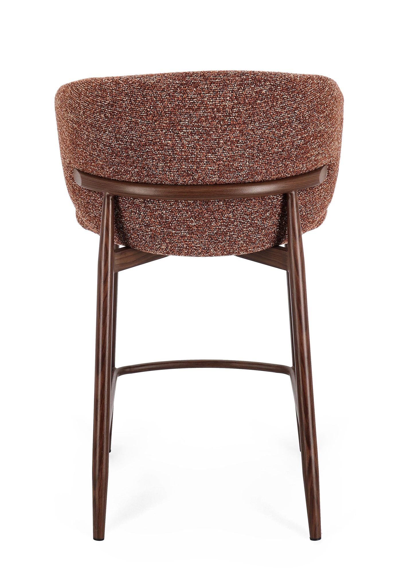 Küchenhocker Amalia Nuss/terrakotta