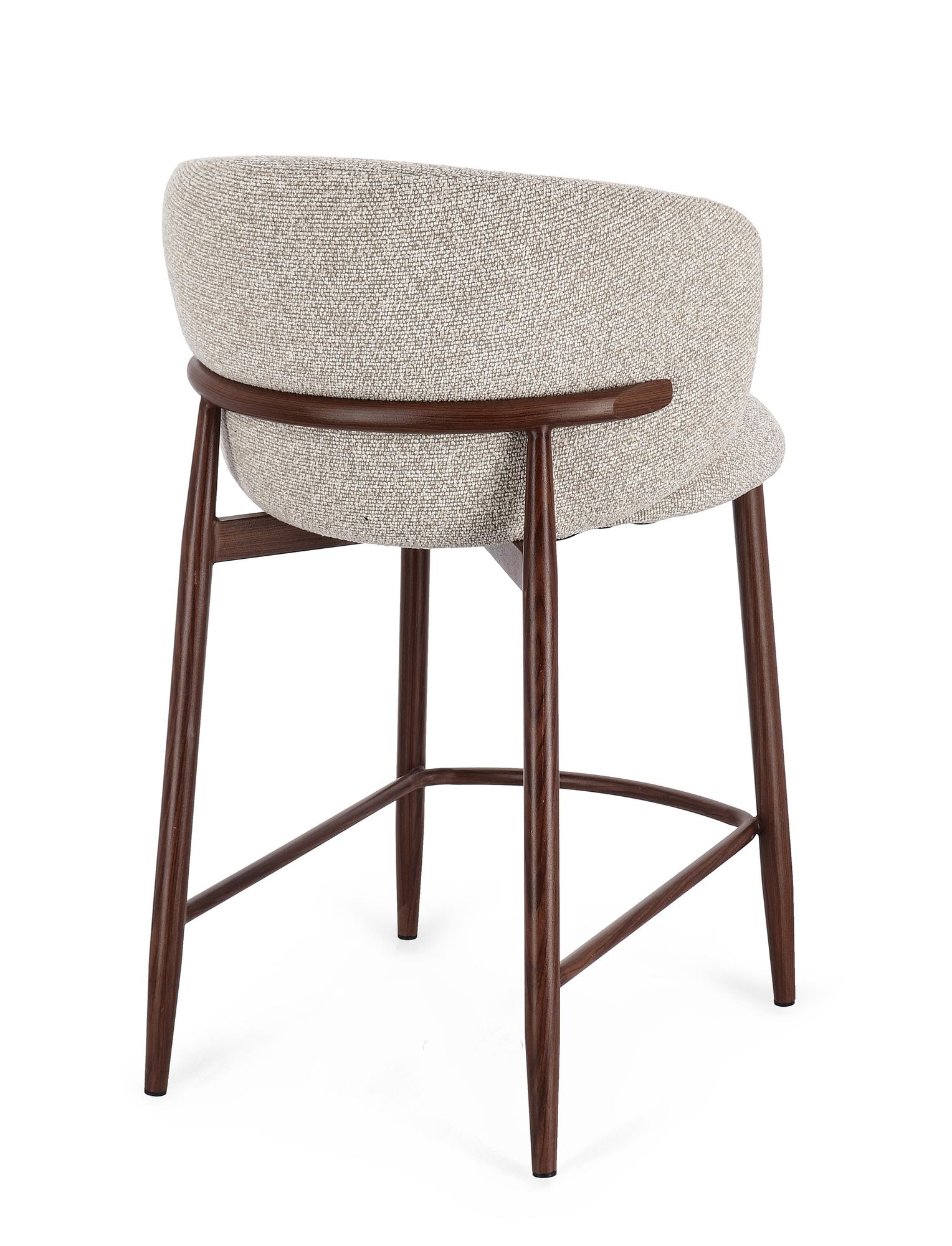 Küchenhocker Amalia Nuss/beige