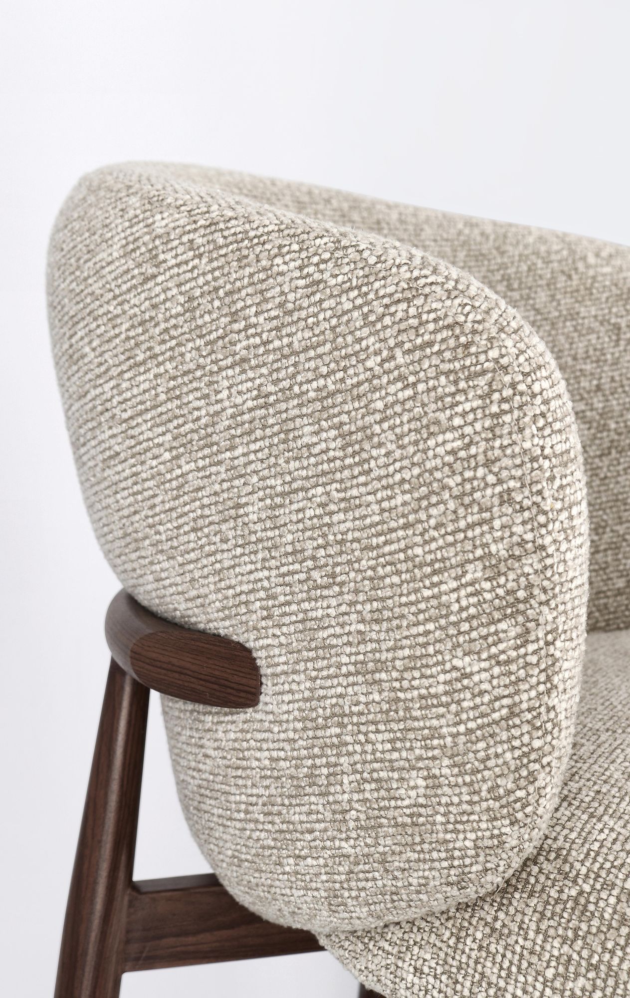 Küchenhocker Amalia Nuss/beige