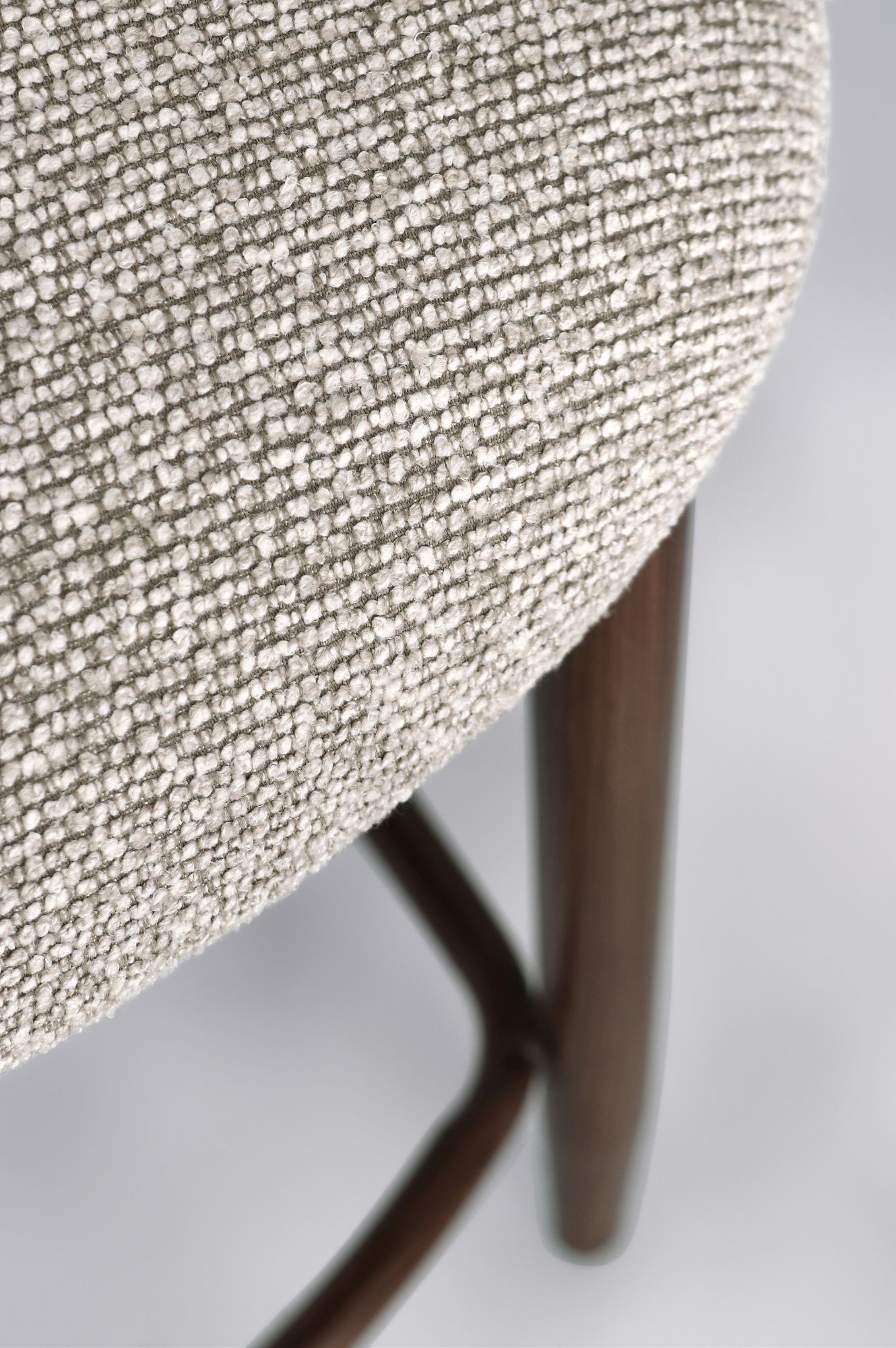 Küchenhocker Amalia Nuss/beige