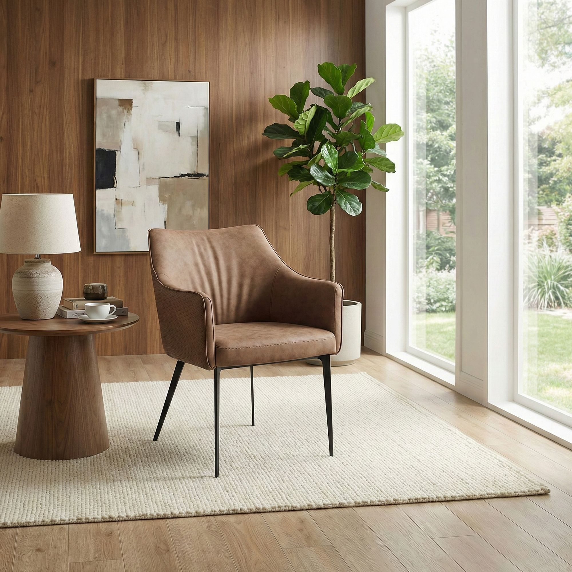 Armlehnenstuhl Russell Cappuccino