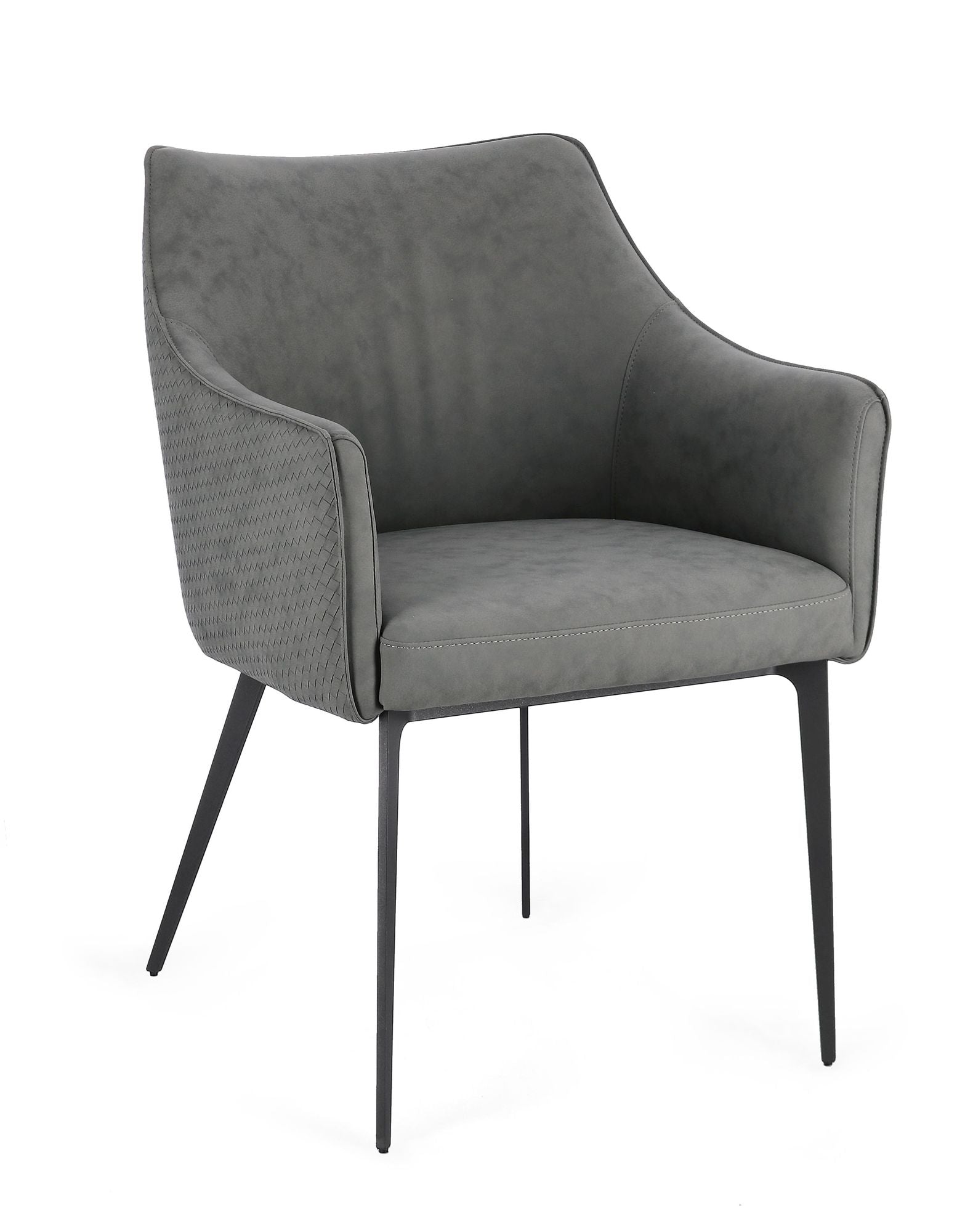 Armlehnenstuhl Russell Dunkelgrau