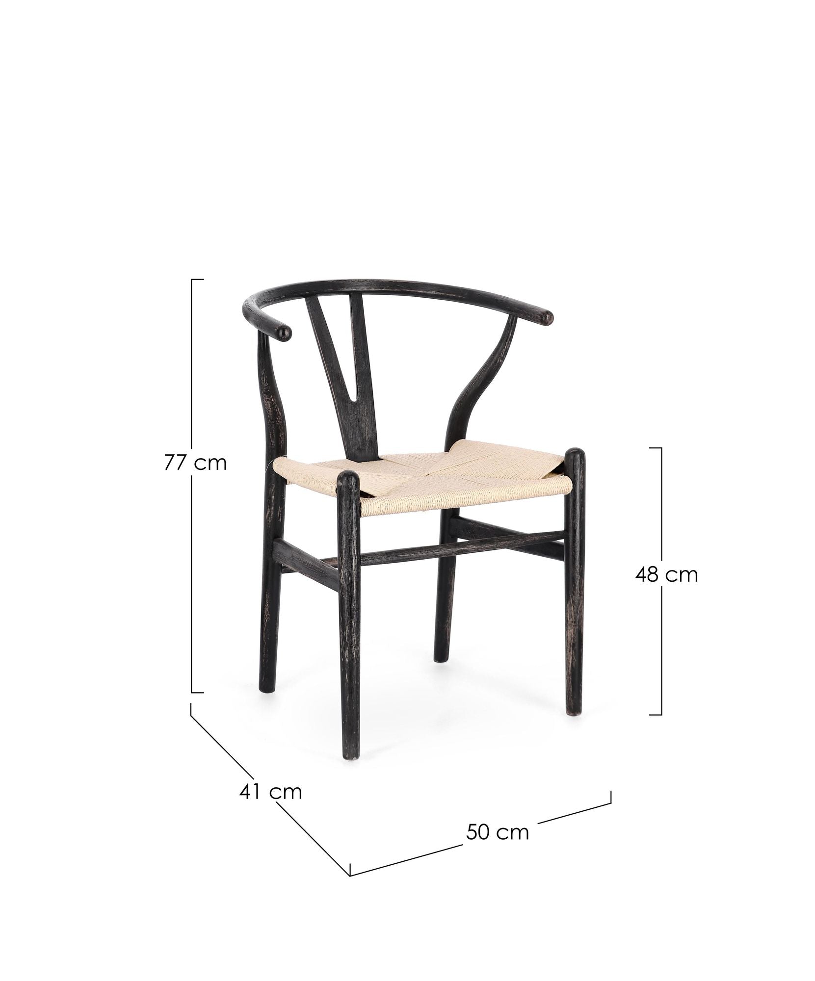 Stuhl Artemia Schwarz/nat
