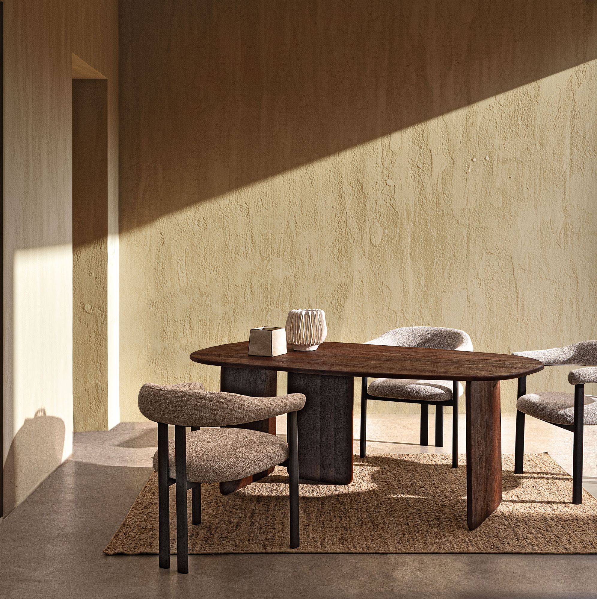 Armlehnenstuhl Giuditta Bronze/sand