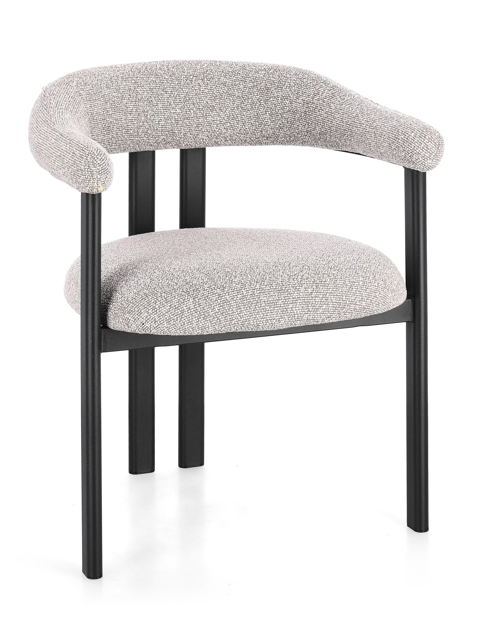 Armlehnenstuhl Giuditta Schwarz/grau