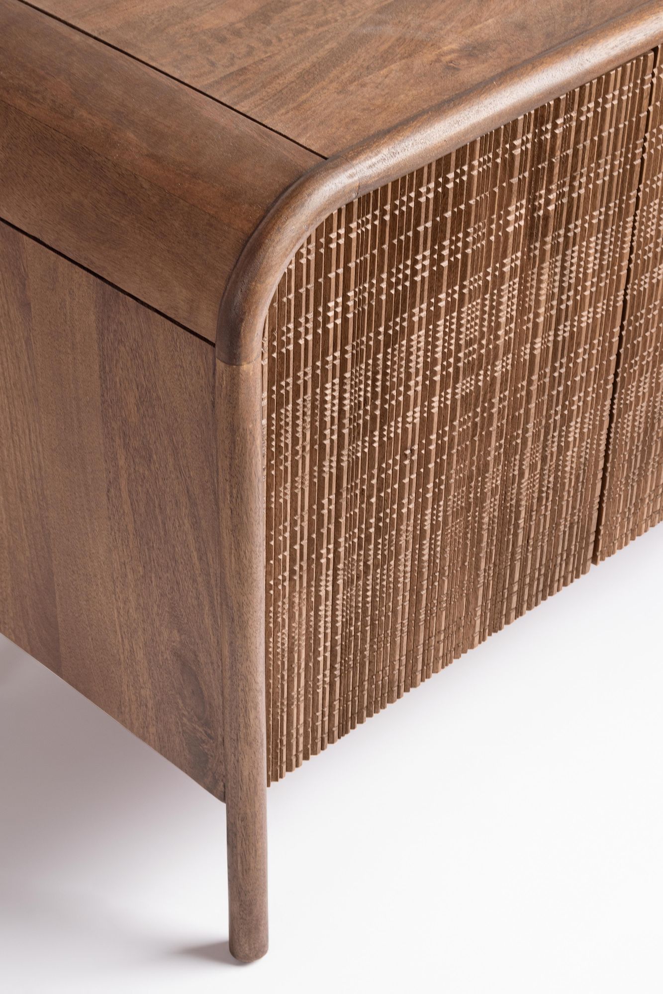 Sideboard Sanat 4 Türen | Handgefertigtes Designmöbel aus Mangoholz