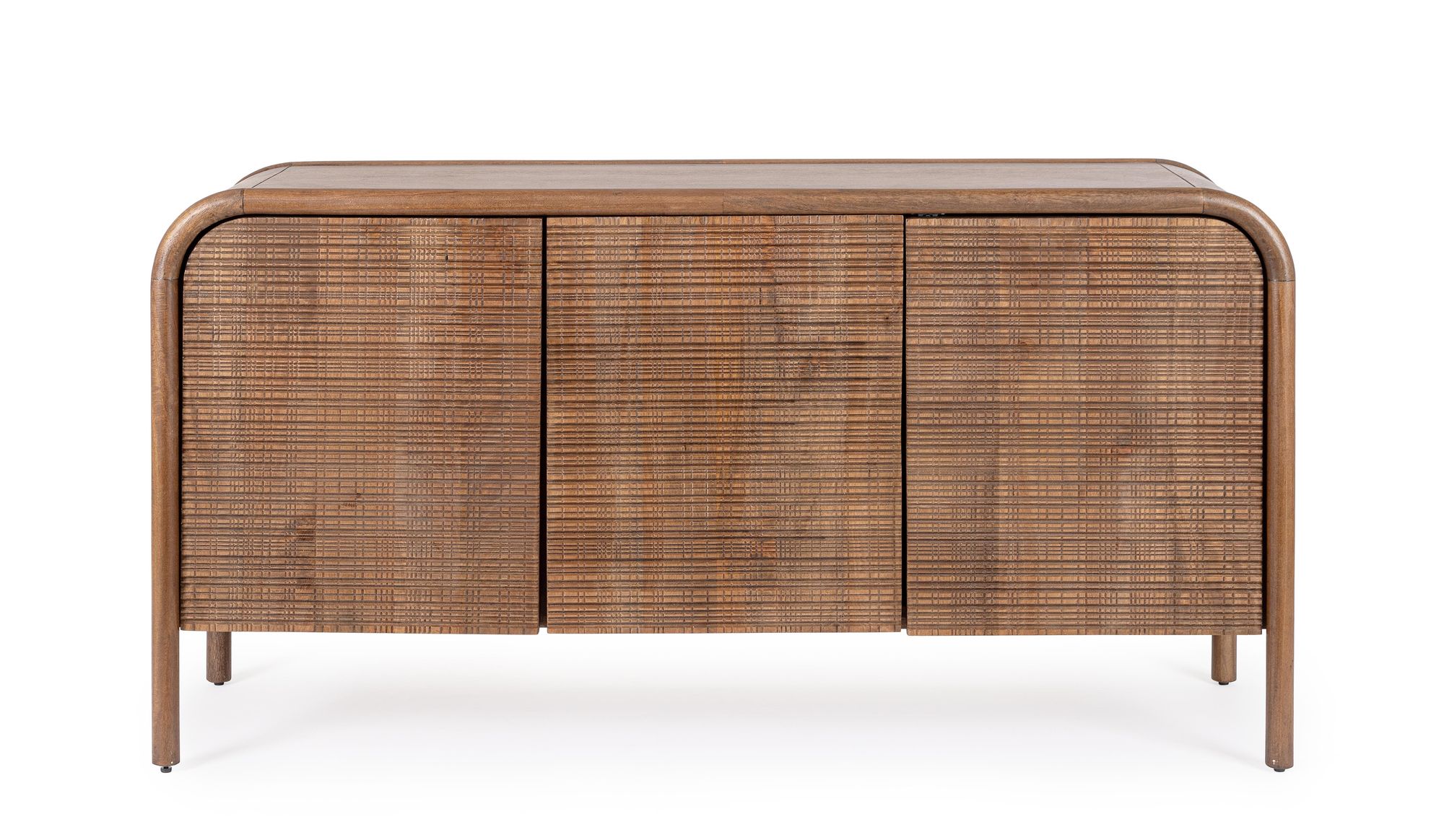 Sideboard Sanat 3 Türen | Handgefertigtes Designmöbel aus Mangoholz