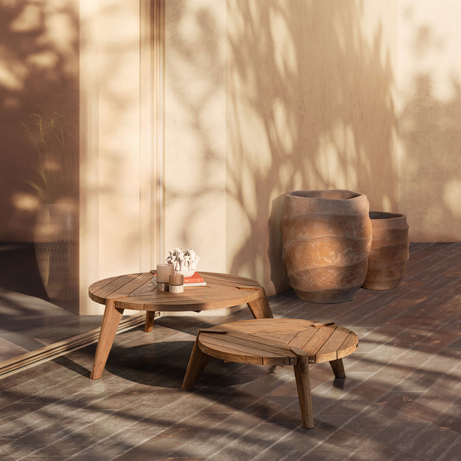 Outdoor-Couchtisch Camden 2-Set | Teakholz