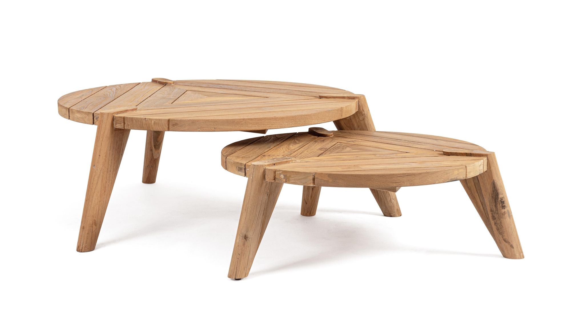 Outdoor-Couchtisch Camden 2-Set | Teakholz