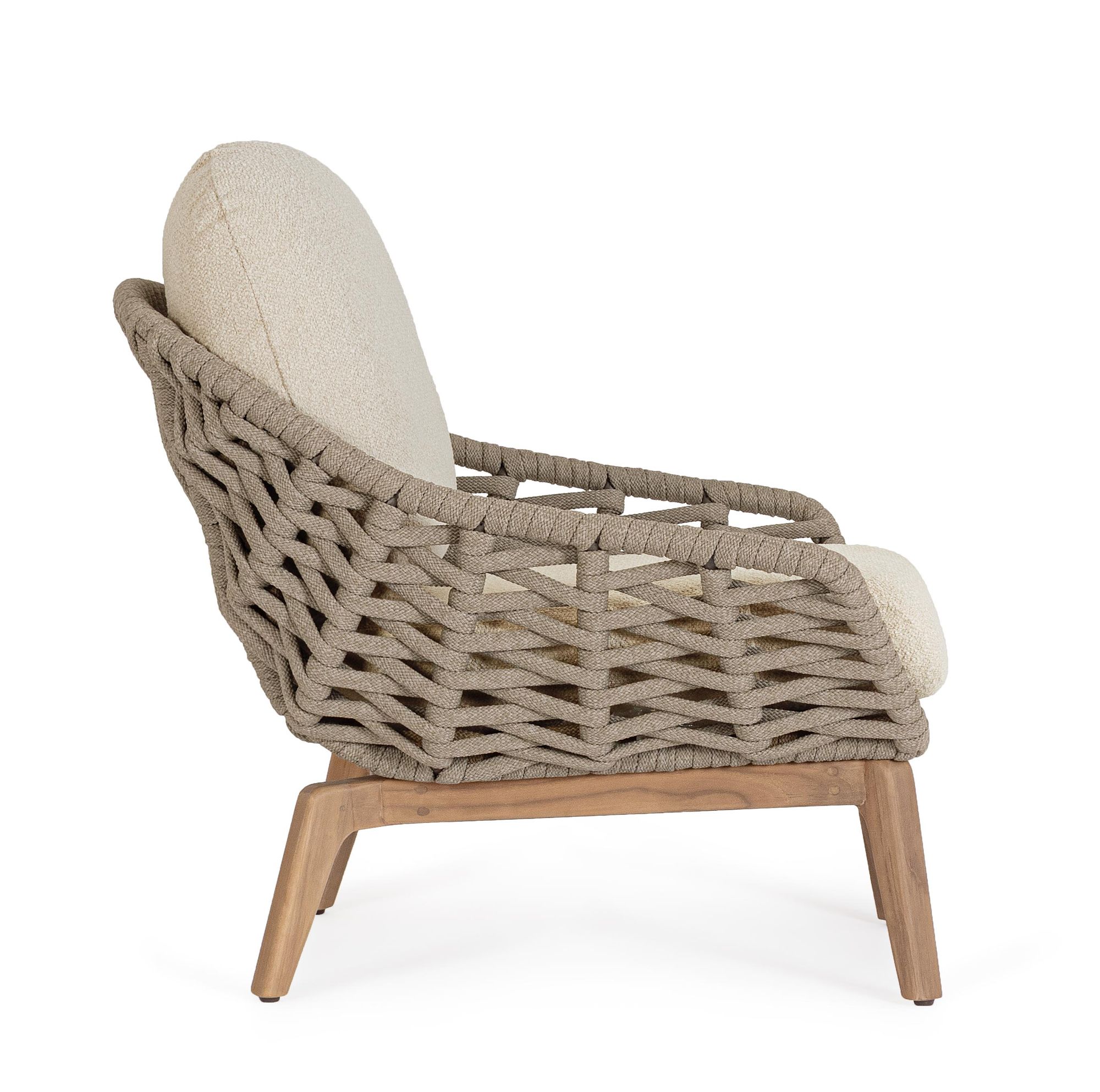  Seitenansicht Outdoor-Sessel Tamires Bouclé aus der Bizzotto Kollektion bei STUFF Shop kaufen